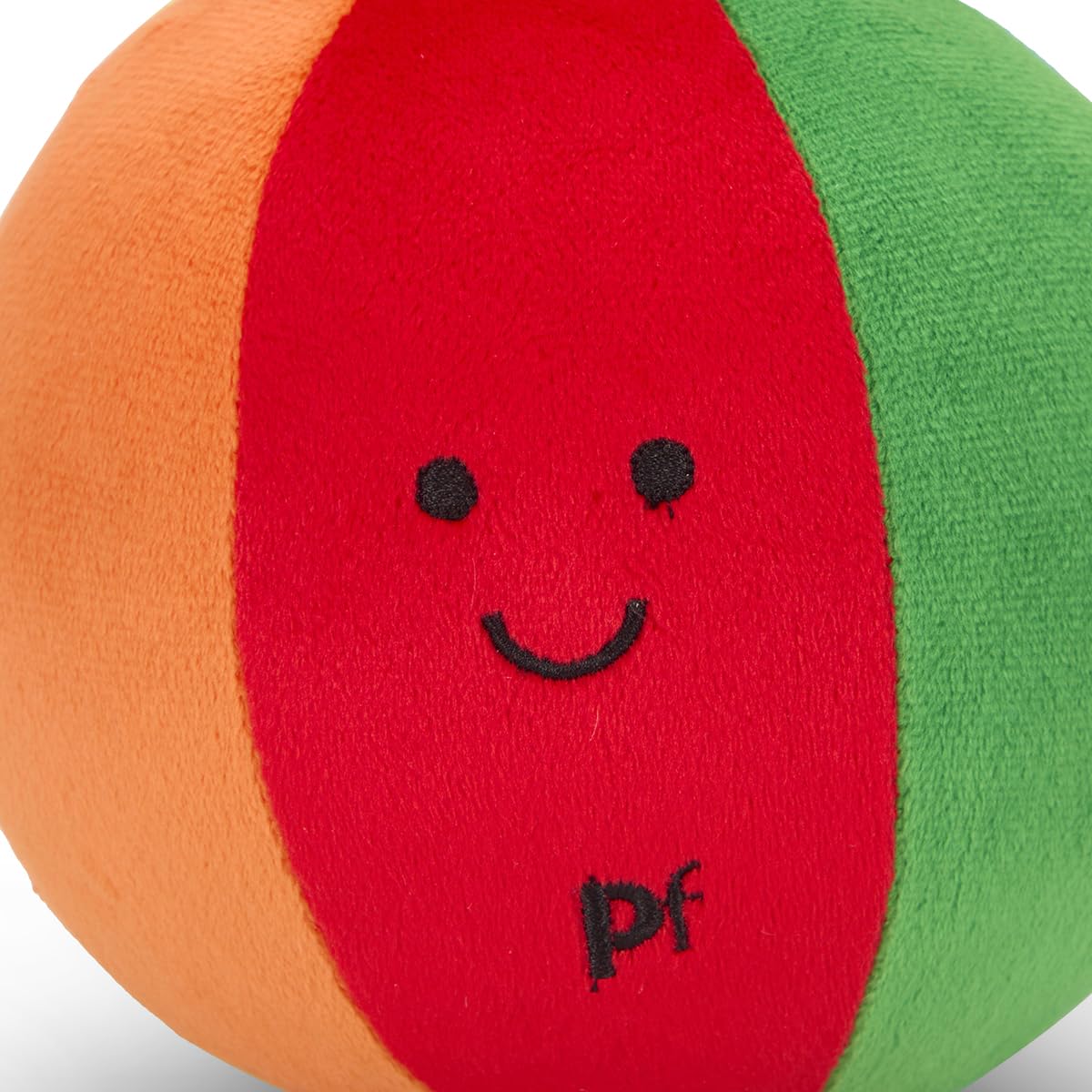 Petface Beach Ball Plush Dog Toy with Built-In Squeaker | Lightweight Fetch Toy | Mixed Colours 4
