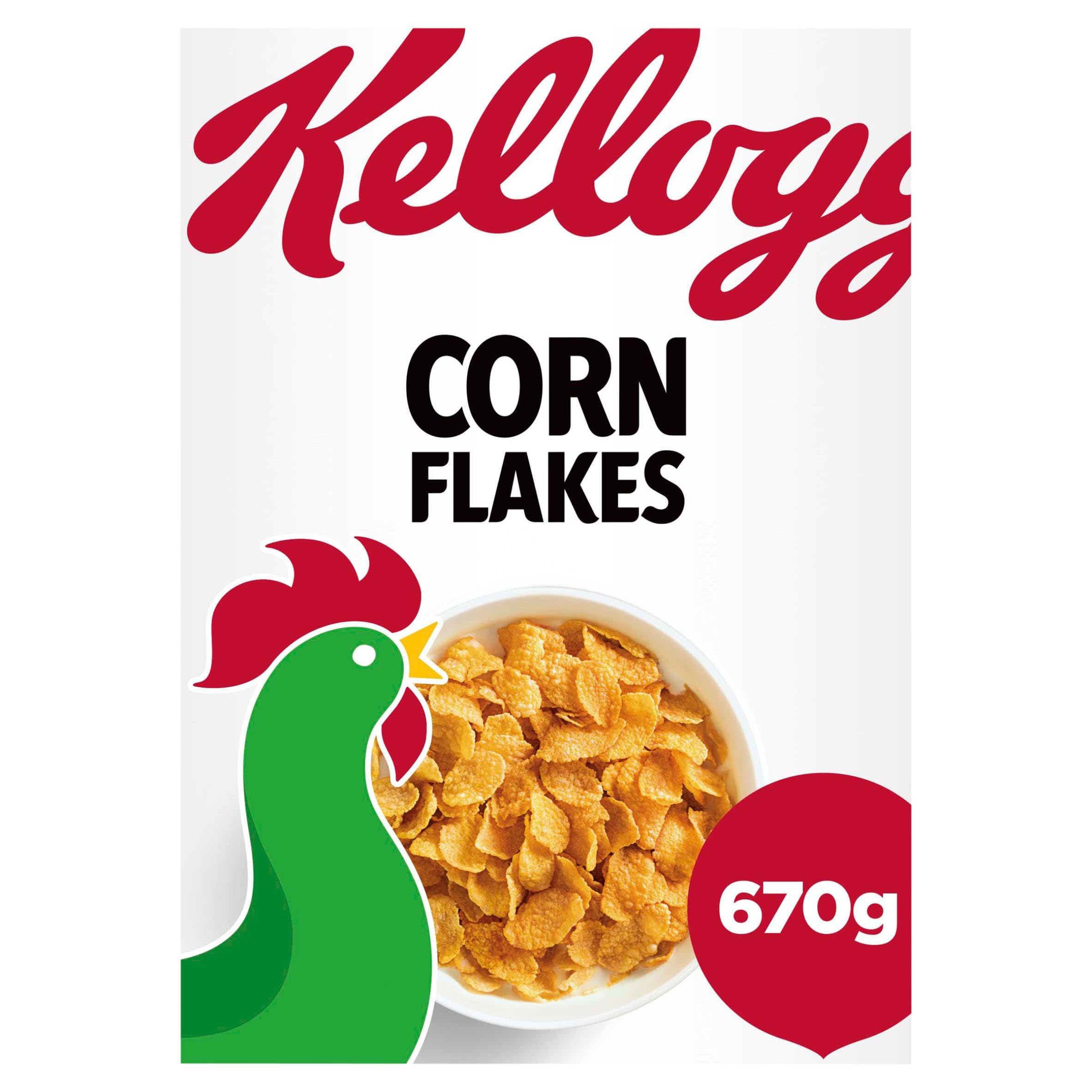 Kellogg's Corn Flakes Cereal - Toasted Golden Corn Flakes | 670g 1