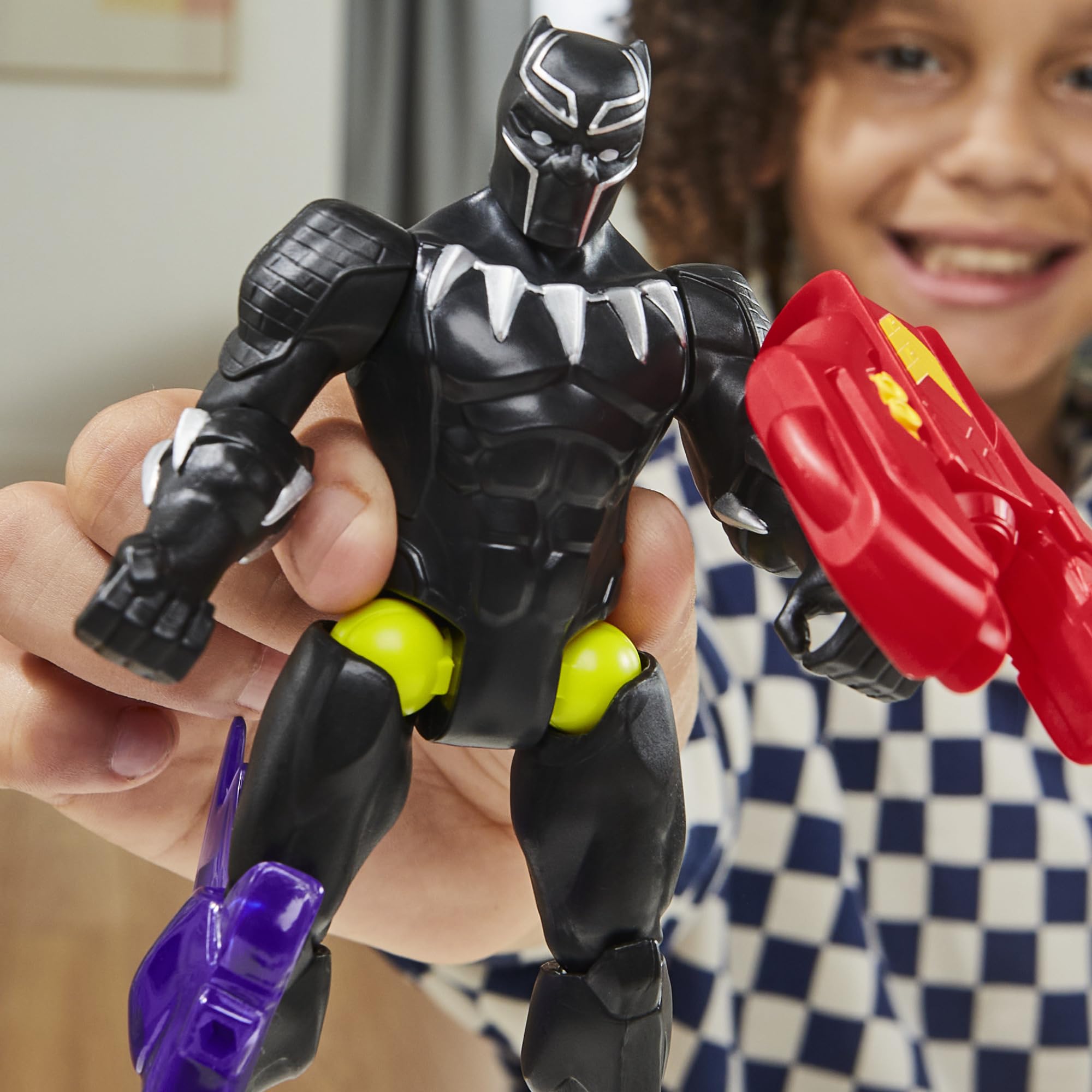 Marvel MixMashers Black Panther Action Figure - 5 Inch Size | Interchangeable Parts | Ages 4+ 5
