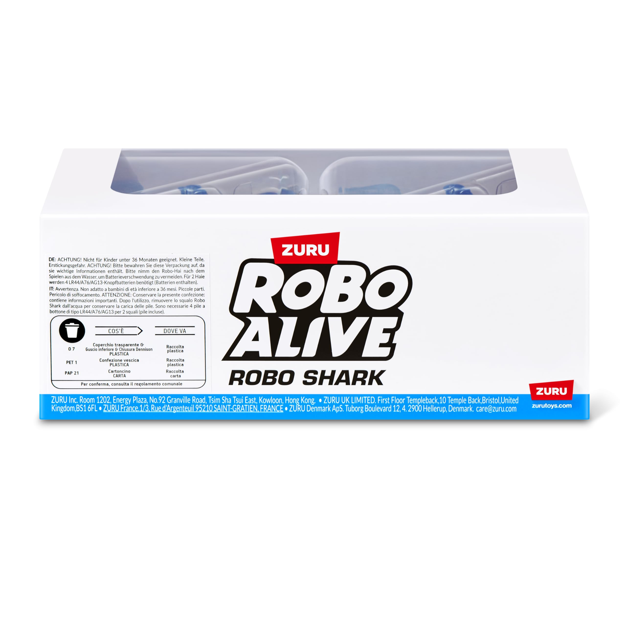 Robo Alive Robo Shark Water Activated Swimming Toy - 2 Pack Blue | Ages 3+ | Plastic 9