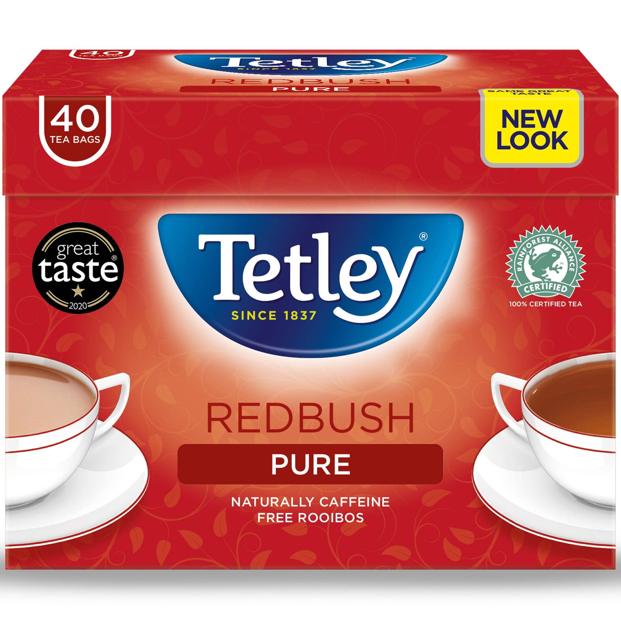 Tetley Vanille Redbush Pure 40 Teebeutel 1