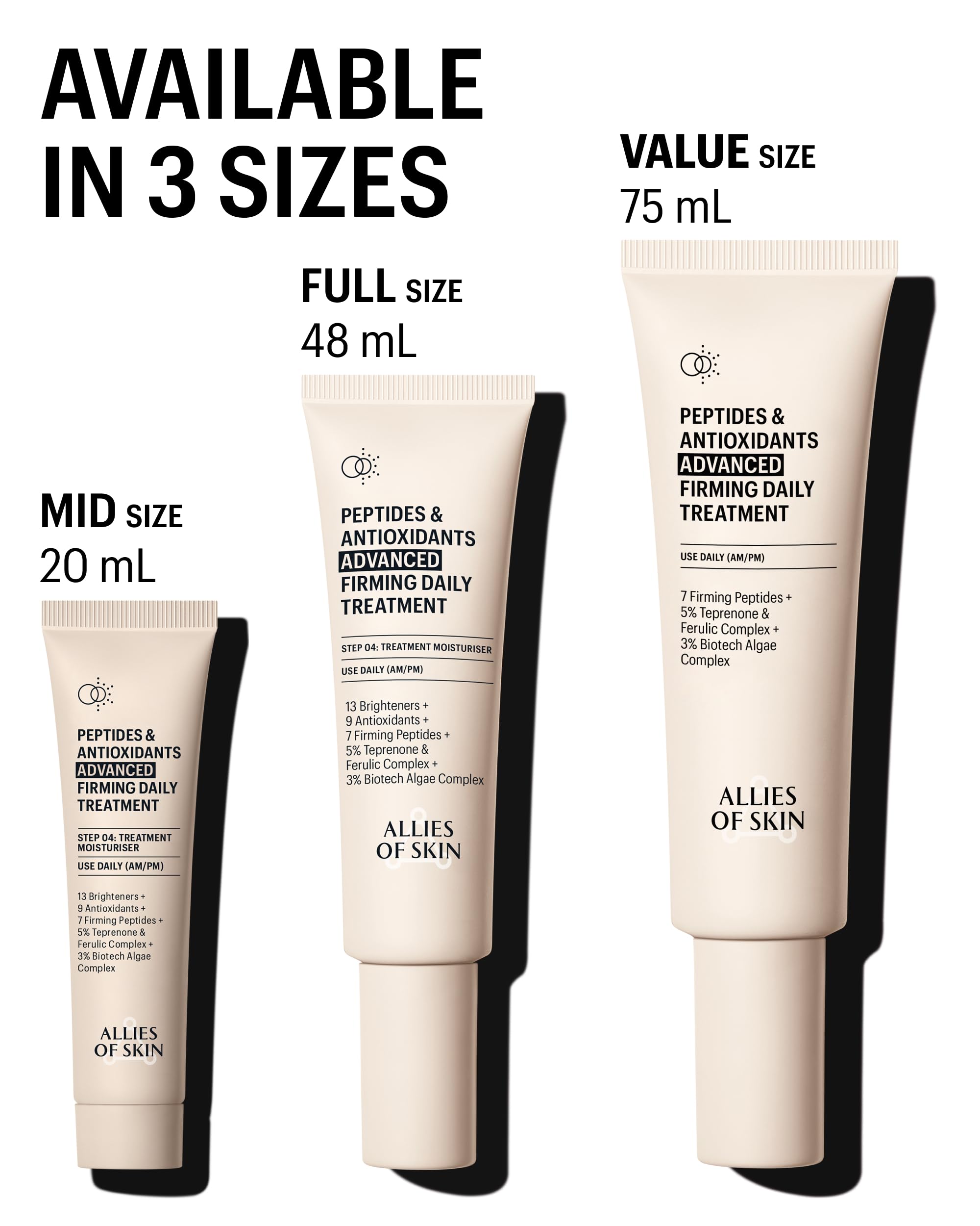 Allies of Skin Peptides & Antioxidants Advanced Firming Daily Treatment Cream | 48 ml | Unscented 8