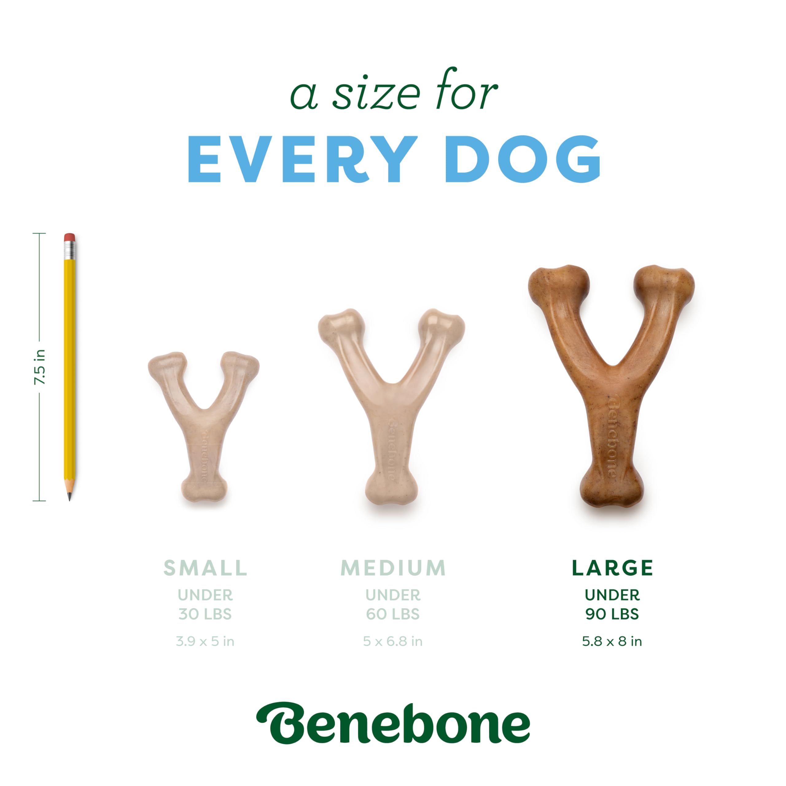 Benebone Wishbone Durable Chew Toy - Limited Edition Duck Flavor | Large Size 5
