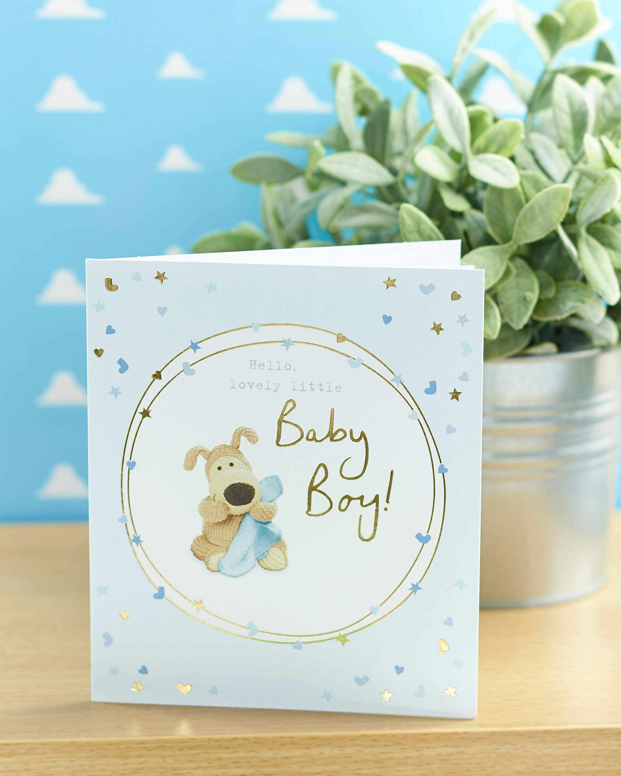 Boofle Baby Boy Congratulations Card | FSC Certified | 143 x 165 mm 5