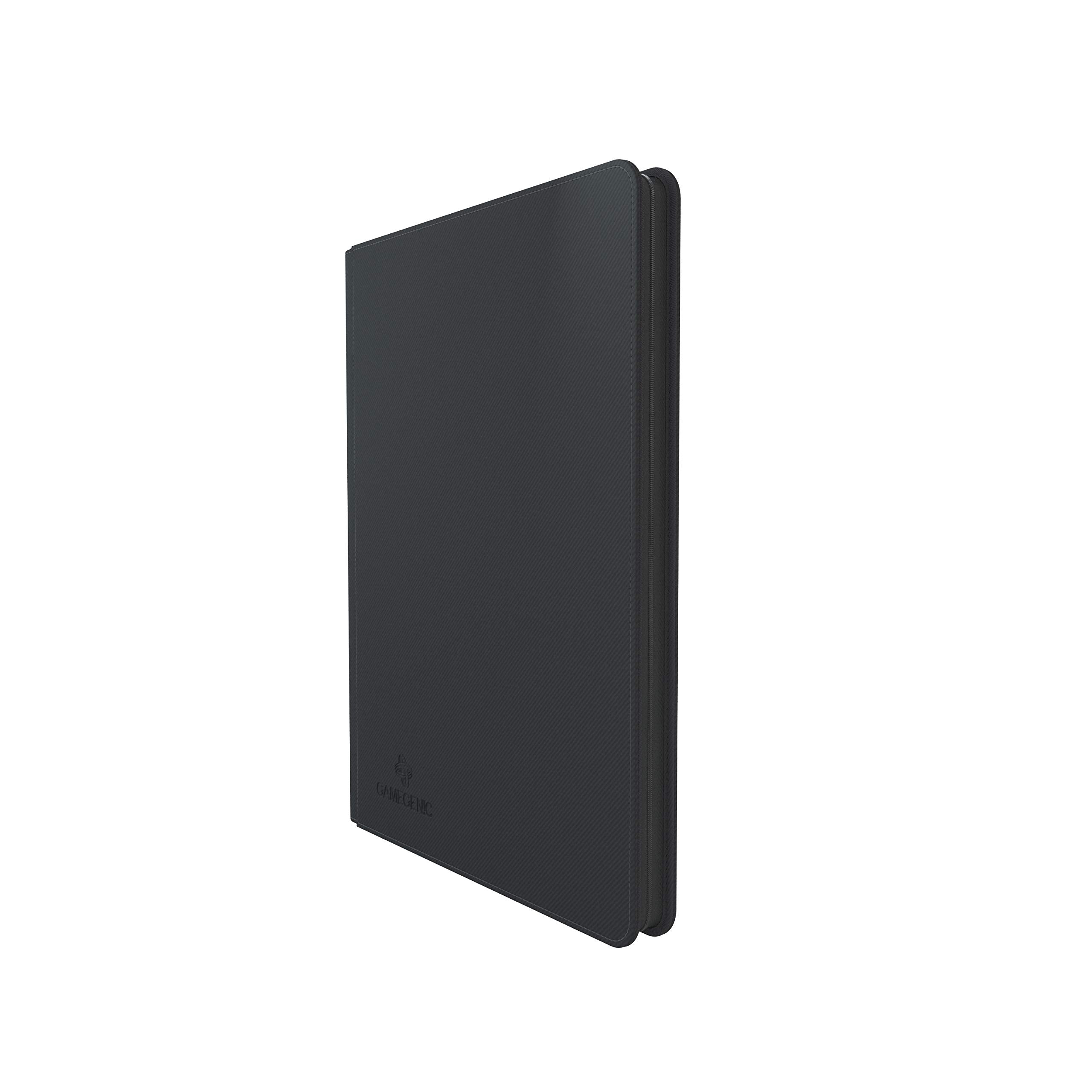 Gamegenic Zip-Up Album - 360 Card Capacity | Side-Loading Pockets | Rigid Cover | Black