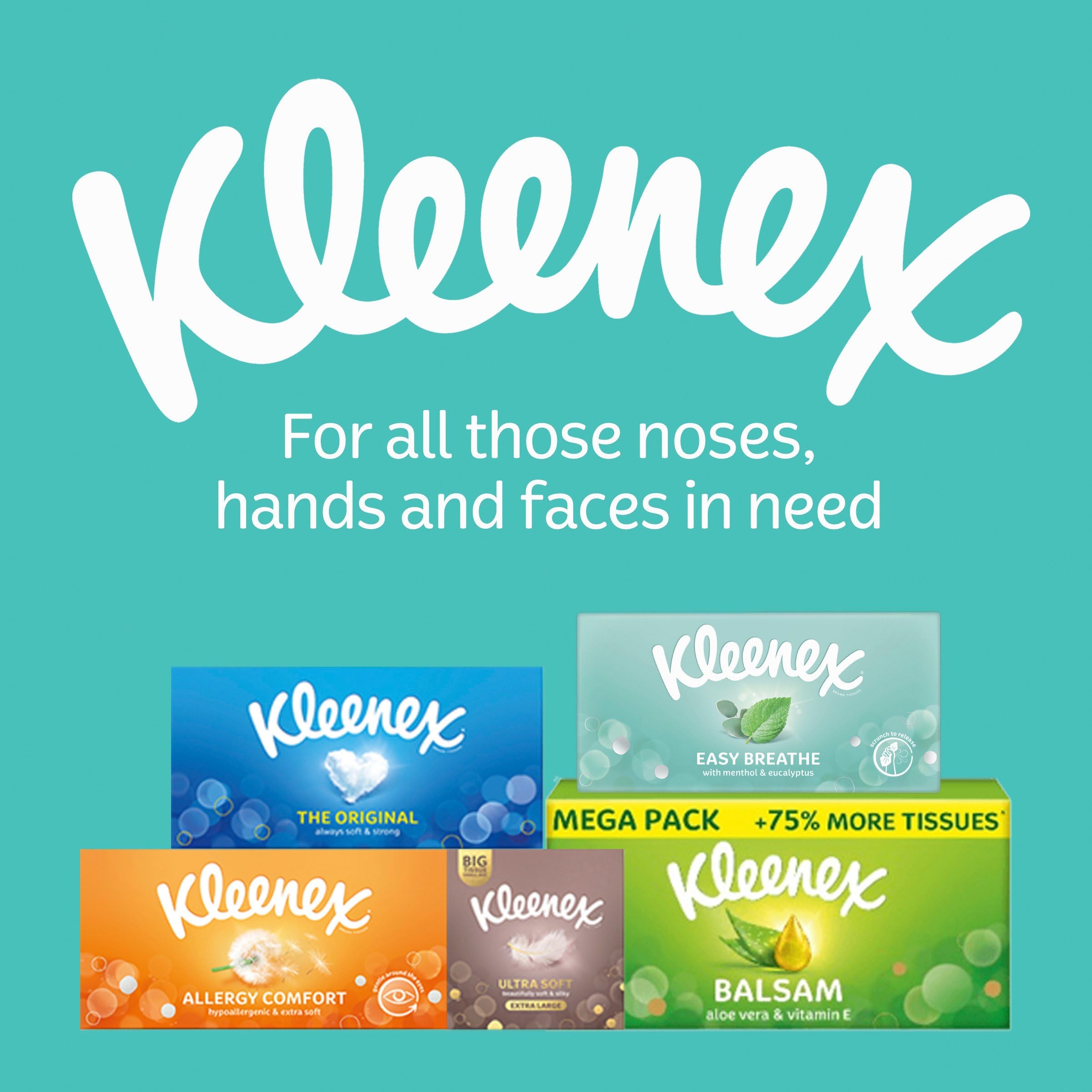 Kleenex Easy Breathe Facial Tissues with Menthol & Eucalyptus | 3-Ply, 56 Sheets 5