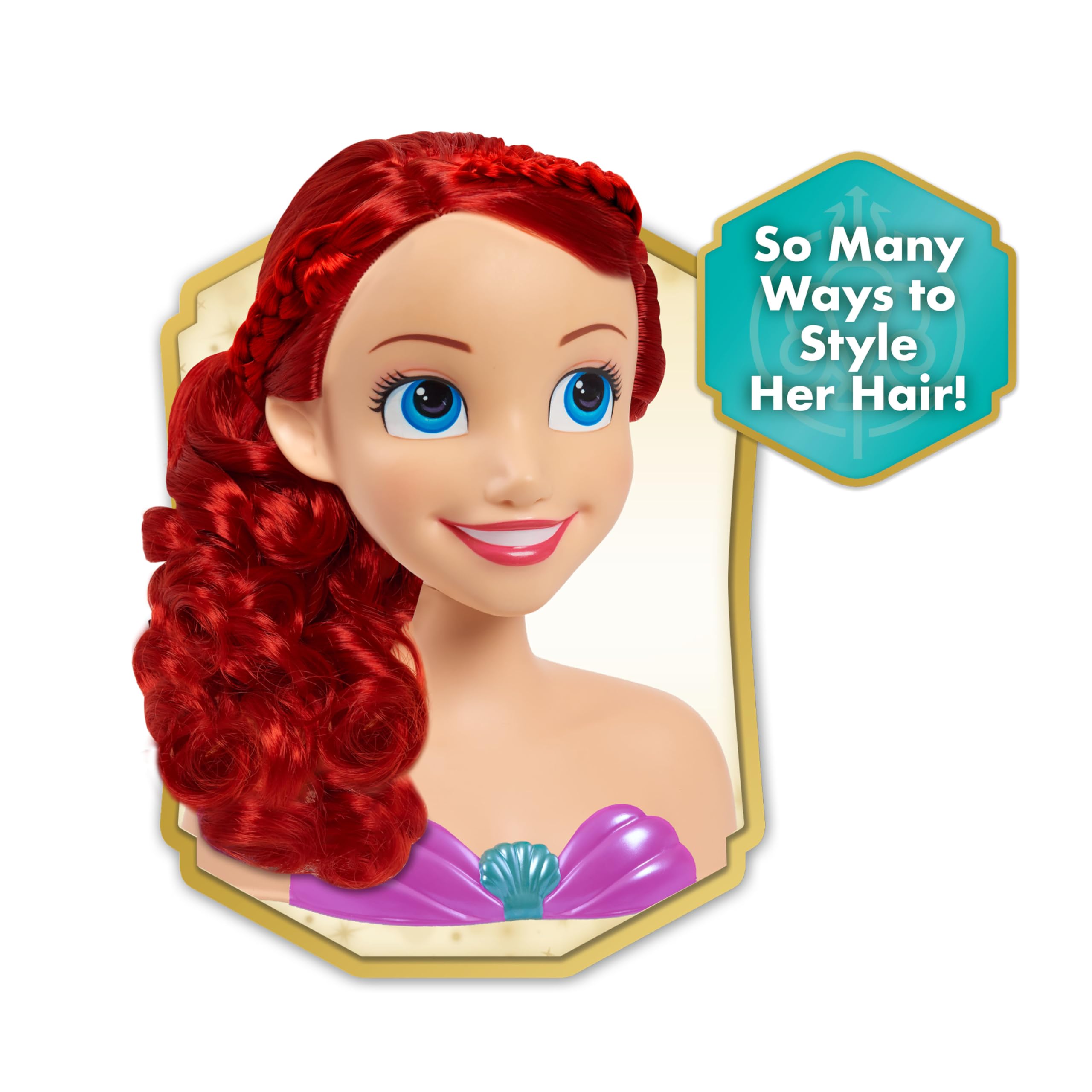 Just Play Disney Princess Arielle Styling-Kopf mit Zubehör 7