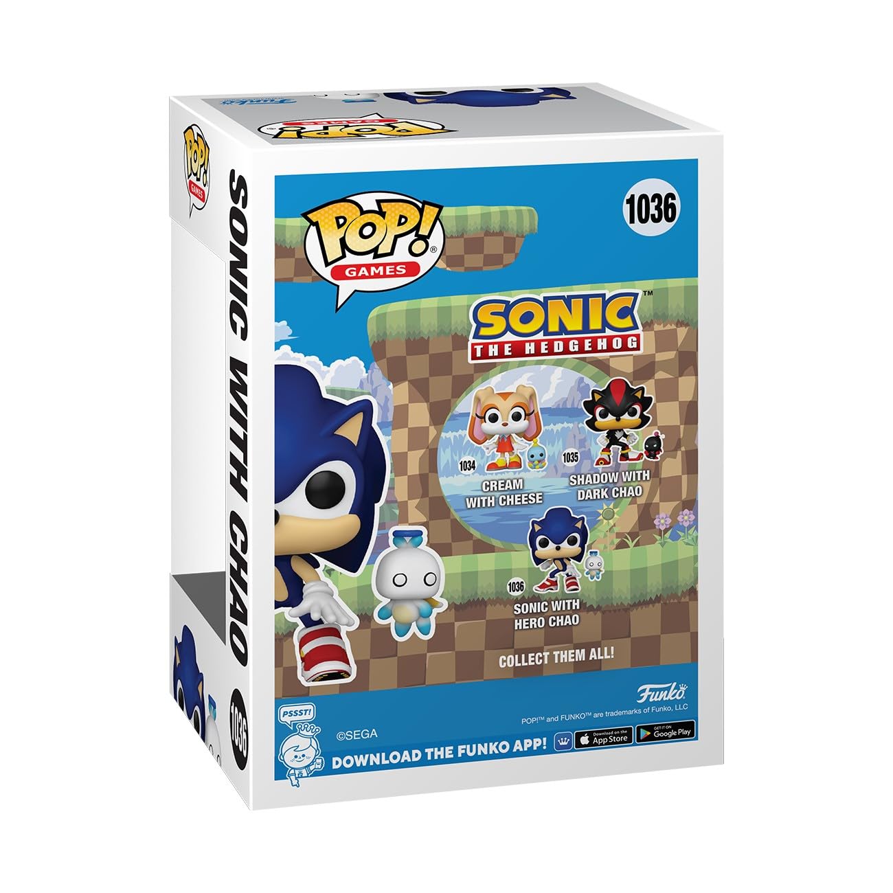 Funko Pop! & Buddy: Sonic the Hedgehog - Sonic with Hero Chao | Vinyl Figure | Model 80309 3