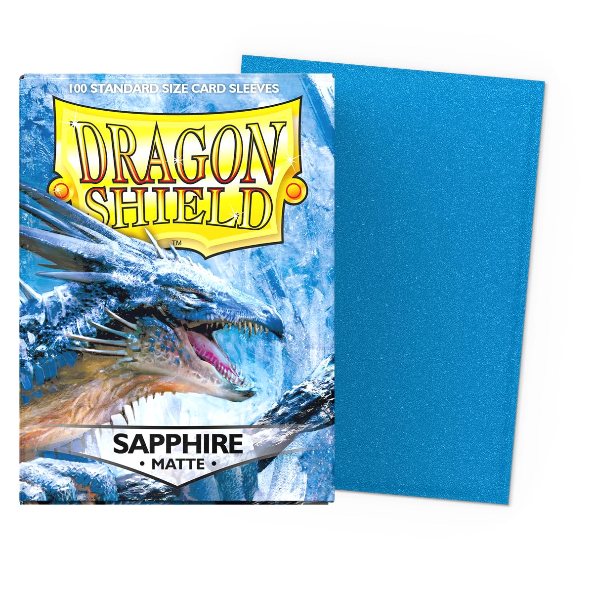 Dragon Shield Matte Standard Size Sleeves - Sapphire | 100 Count | Polypropylene