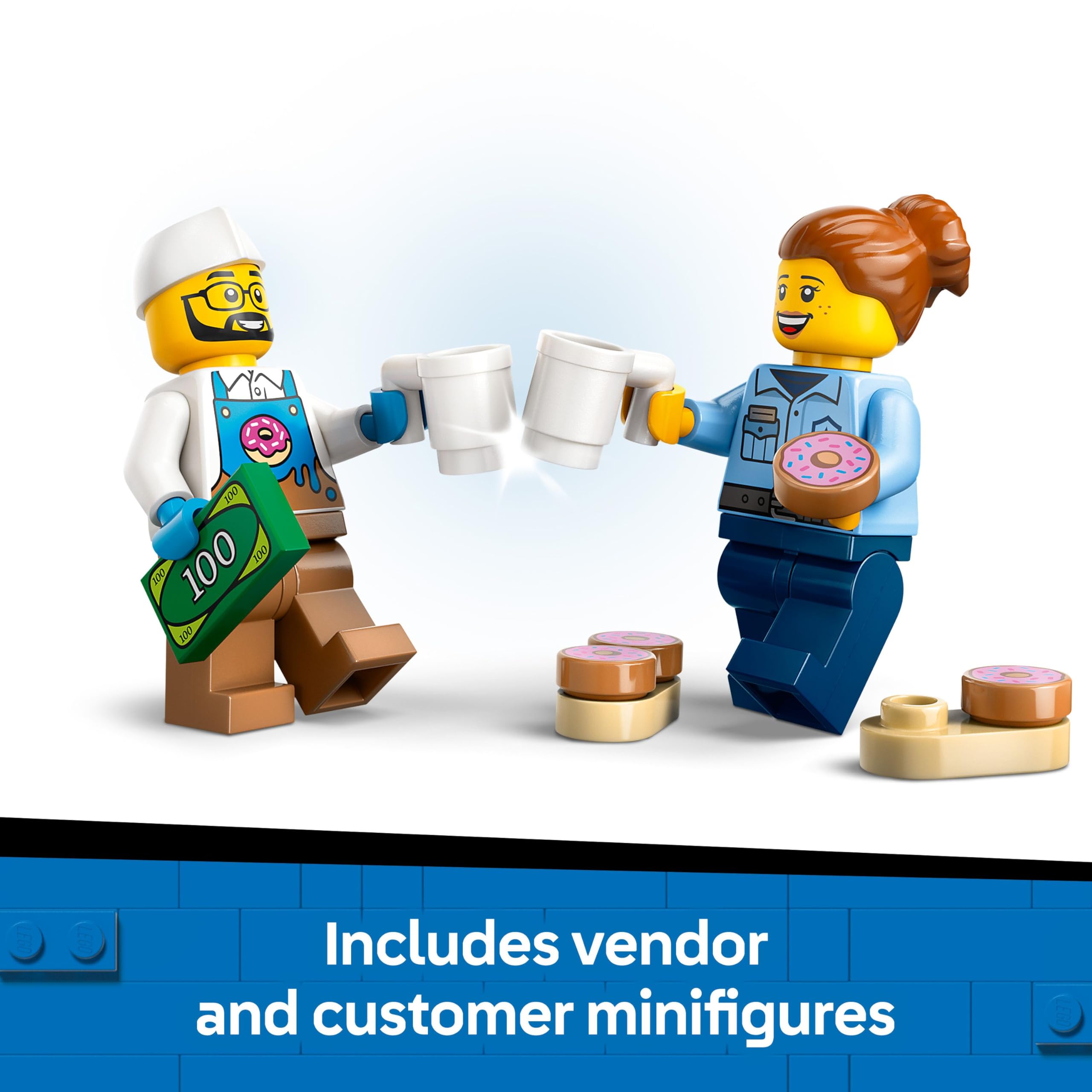 LEGO City Donut Truck 60452 Building Set - 2 Minifigures | Ages 5+ 5