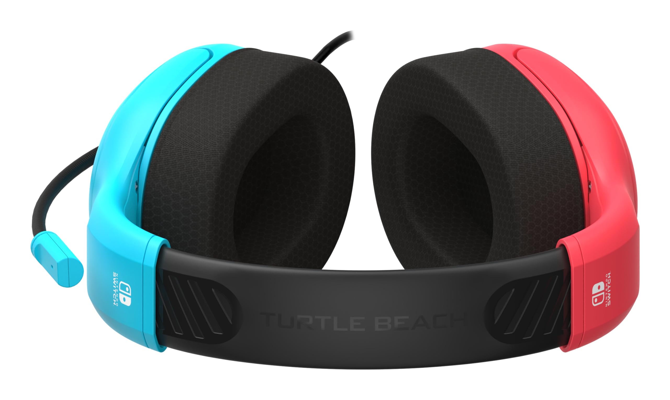 Turtle Beach Airlite Fit Neon Blue and Red Wired Gaming Headset with Flip-t 7