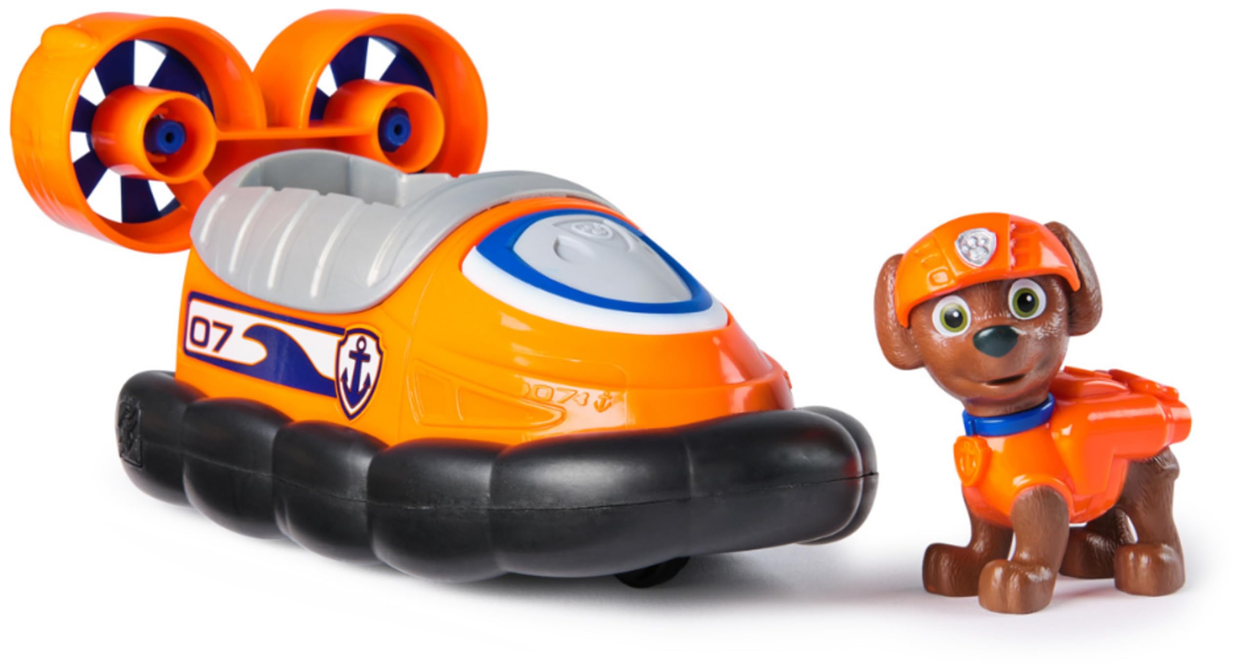 Paw Patrol Zuma's Hovercraft Toy Car & Collectible Figure Playset | Ages 3-9 | Orange Plastic 2
