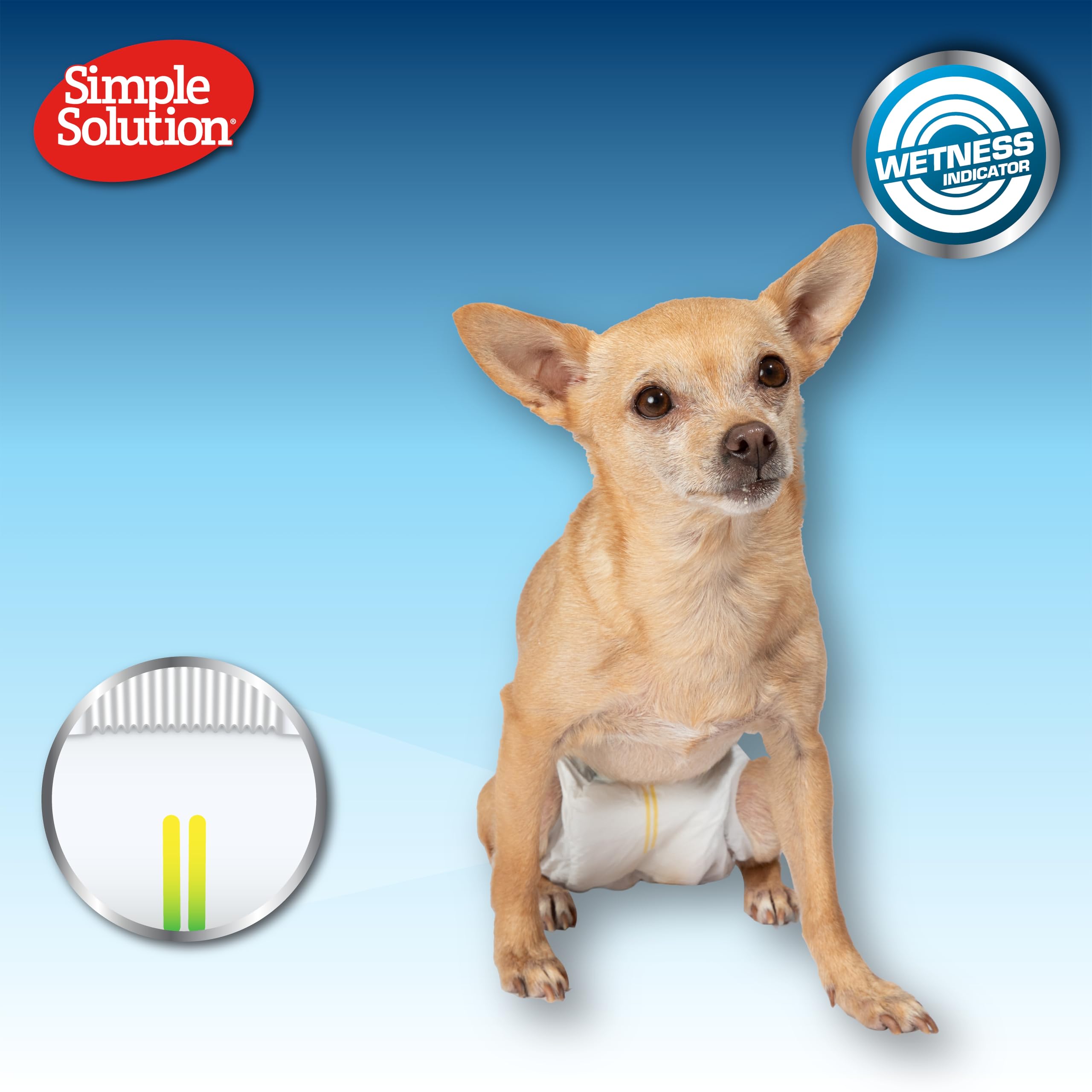 Simple Solution Disposable Male Dog Diapers - Large (22-34kg) | 12 Count 6