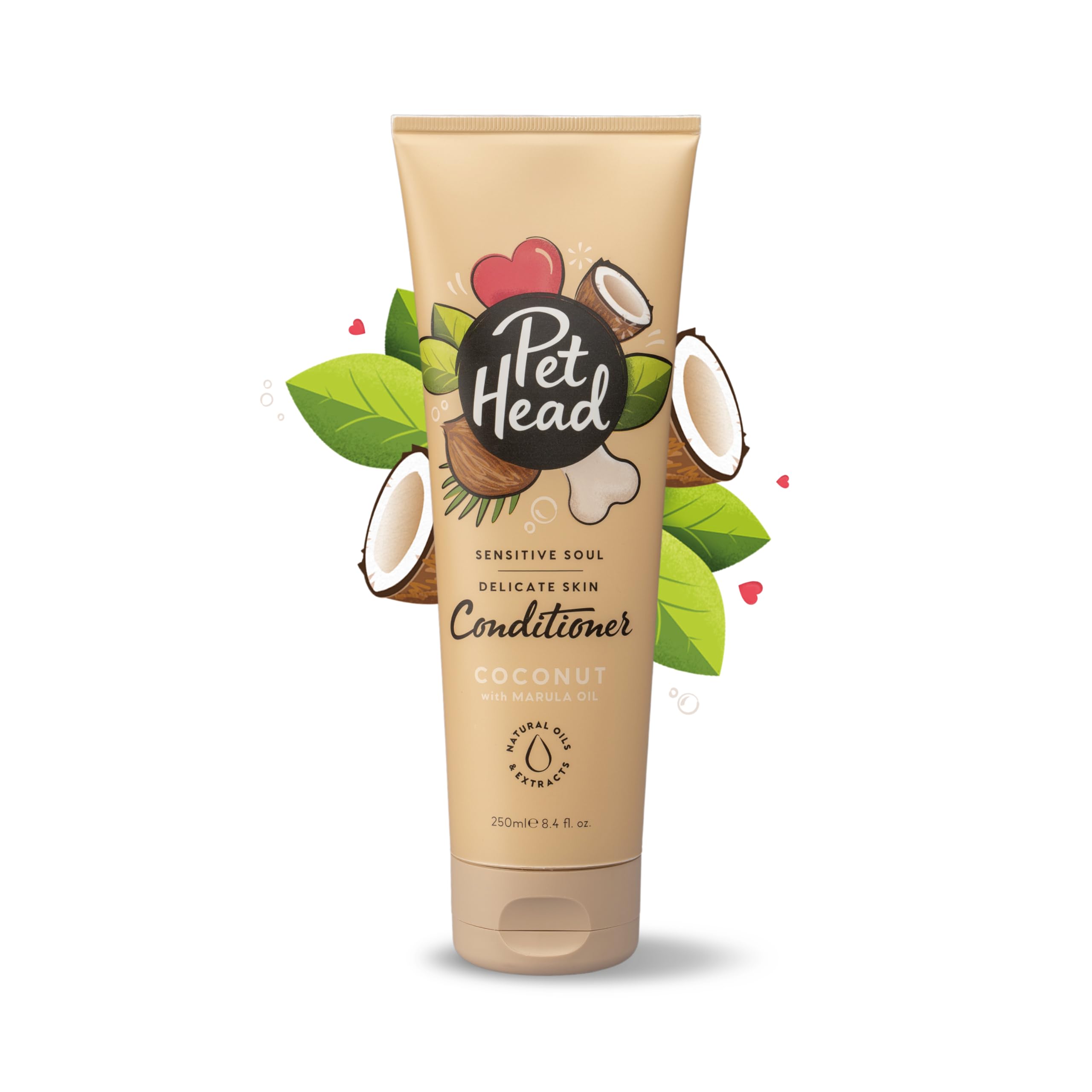 Pet Head Sensitive Soul Dog Conditioner - Coconut Scent | Soothing & Moisturizing | 250 ml