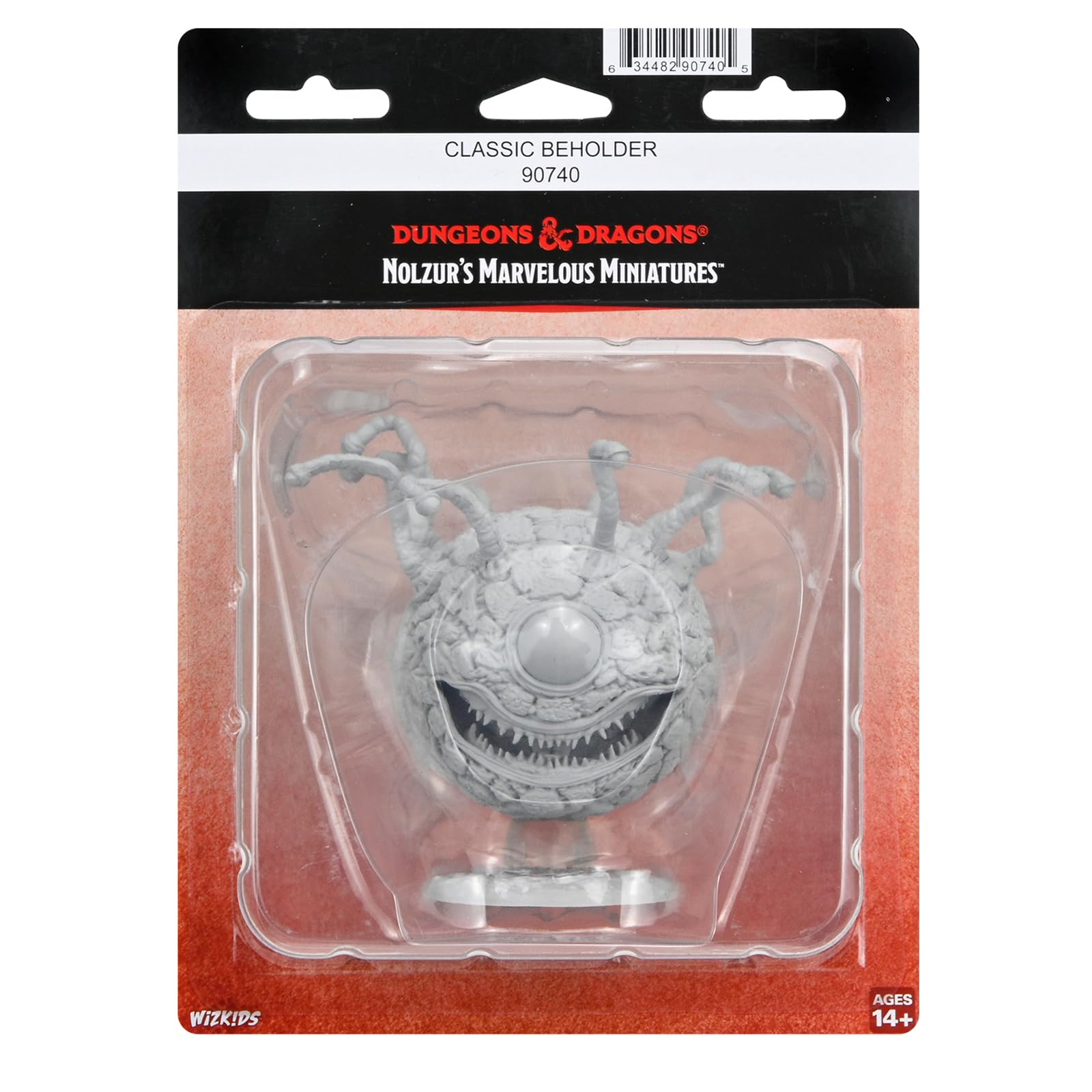 WizKids Dungeons & Dragons Classic Beholder Miniature Figure - Unpainted Plastic | 8 Inch Size