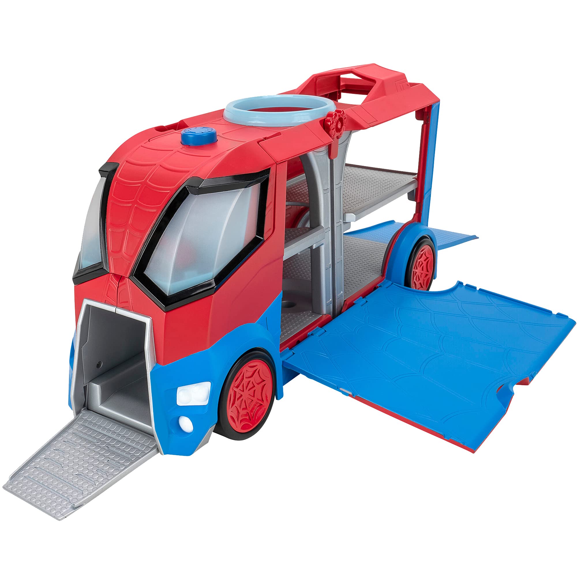 Marvel's Spidey and His Amazing Friends Web Transporter Feature Vehicle - Lights & Sounds with 3 Amazing Minis 7