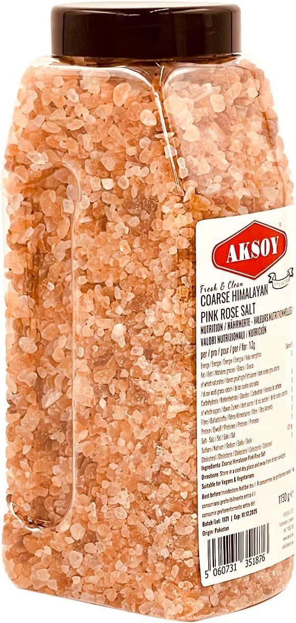 AKSOY Pink Himalayan Salt - Coarse Grain | 1.15KG | GMO Free 7