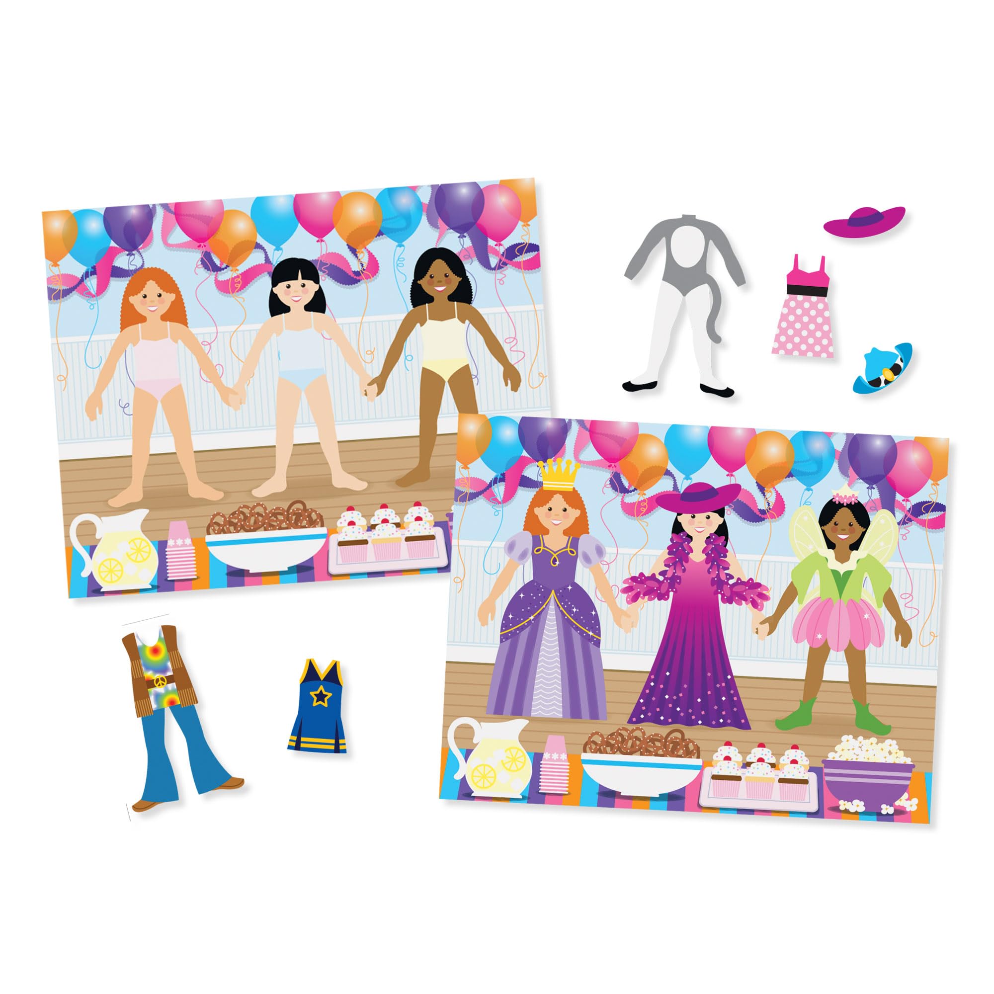 Melissa & Doug Reusable Sticker Pad - Dress-Up Activity Pad for Ages 3+ | 165 Stickers 4