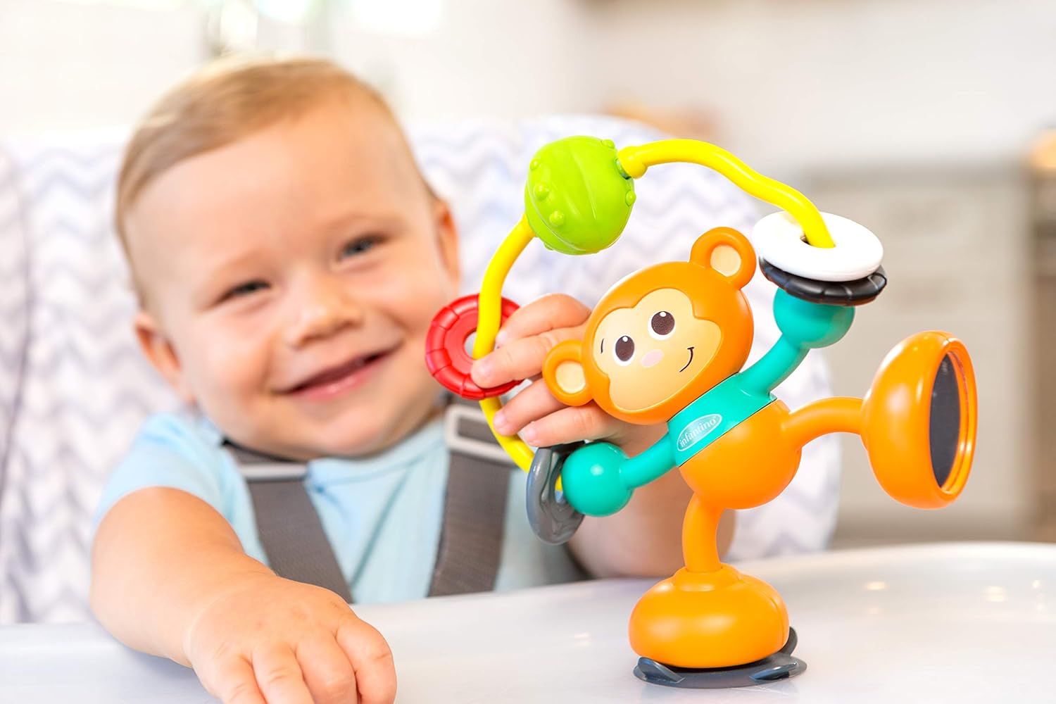 Infantino Stick and Spin High Chair Pal - Twisting Activity Toy for 6 Months+