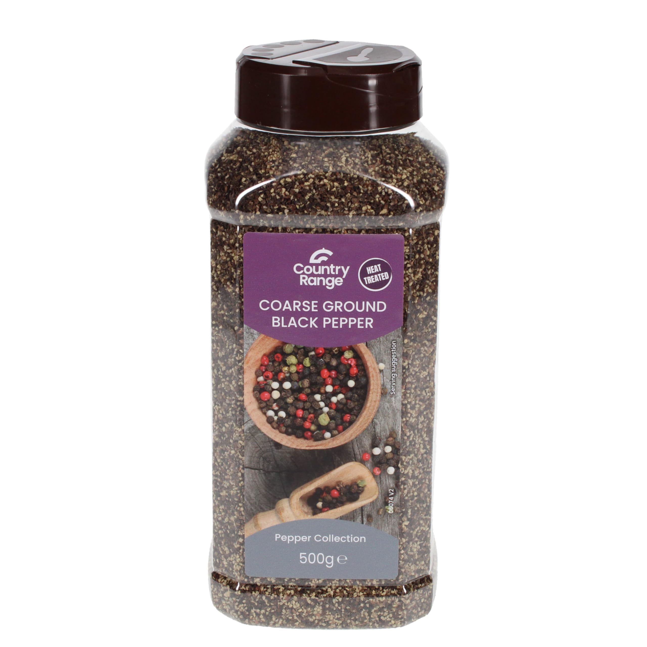 Country Range Coarse Ground Black Pepper - 4 x 500g Pack | BRC Accredited