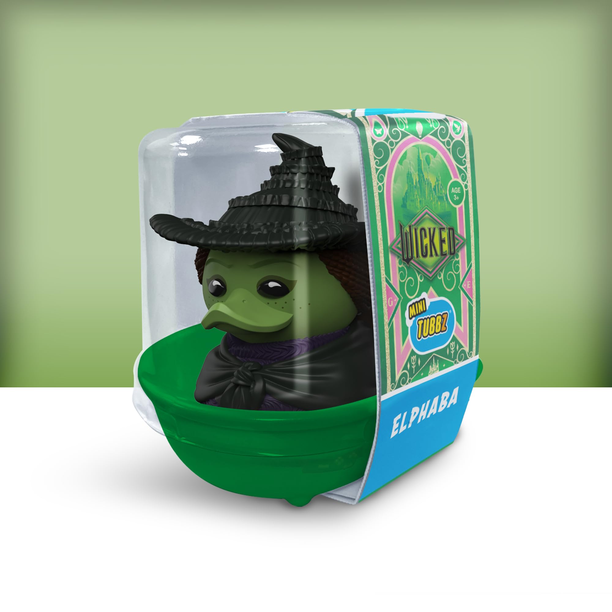 TUBBZ Mini Wicked - Elphaba Thropp Cosplaying Rubber Duck Figure | 5 cm | Polyvinyl Chloride