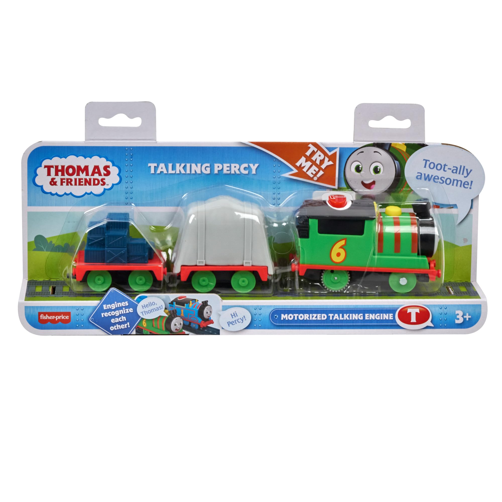 Fisher-Price Thomas & Friends Talking Percy Motorized Toy Train HWY32 | Ages 3+ 6