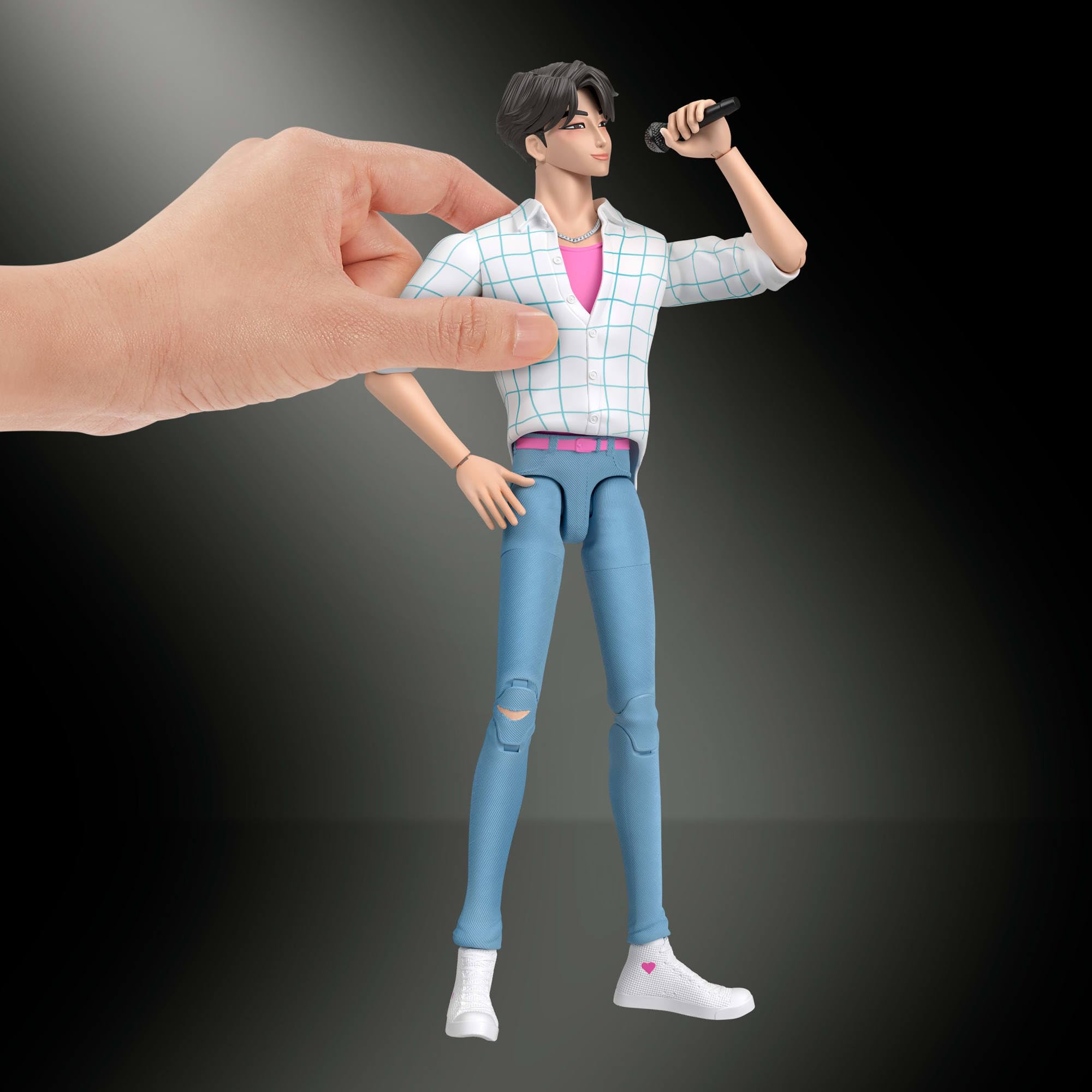 Mattel KPop Demon Hunters Jinu 6.7-inch Action Figure - 18 Points of Articulation | Multicolor Plastic | Ages 4+ 2
