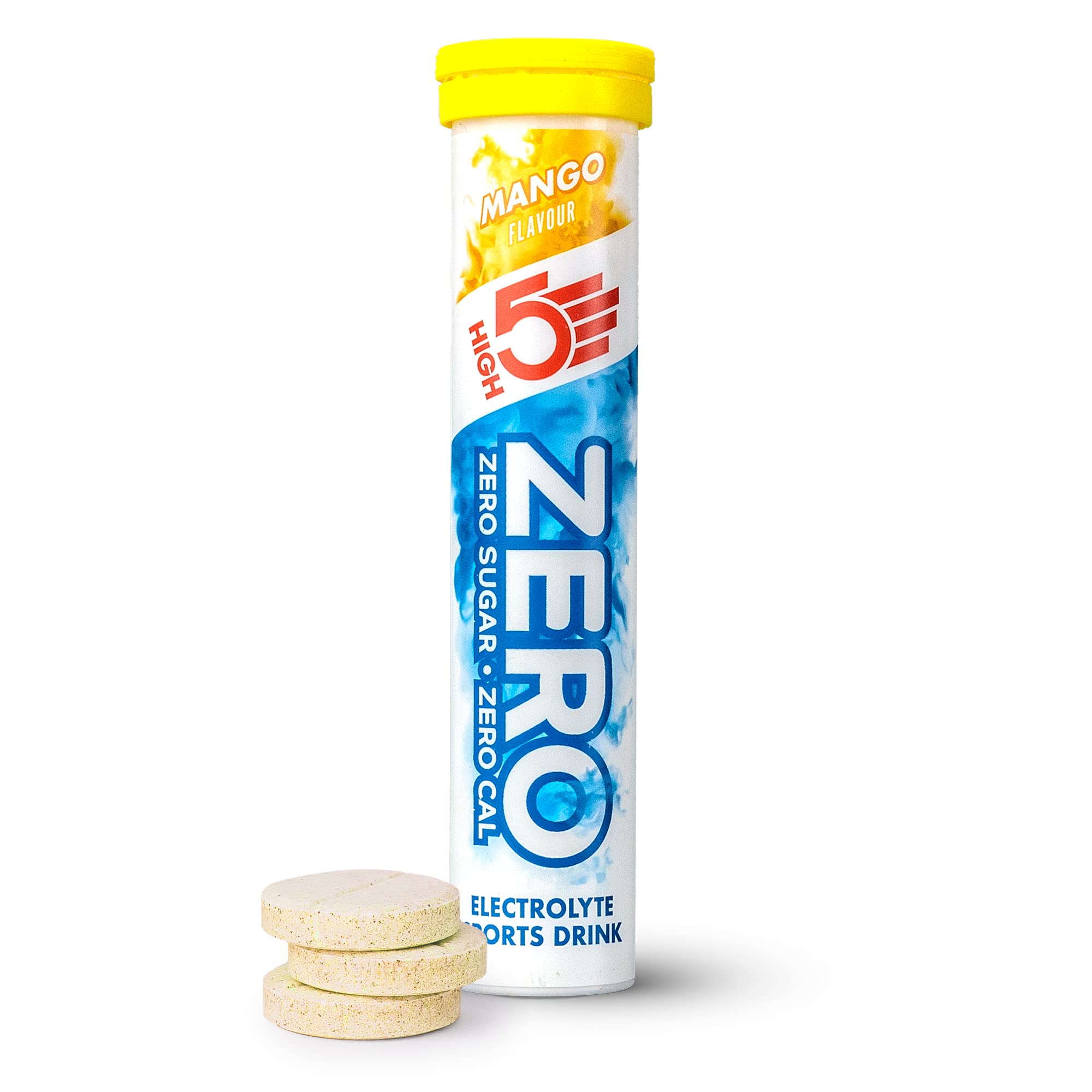 HIGH5 ZERO Electrolyte Tablet - Sugar-Free Hydration with Vitamin C | Mango | 20 Count
