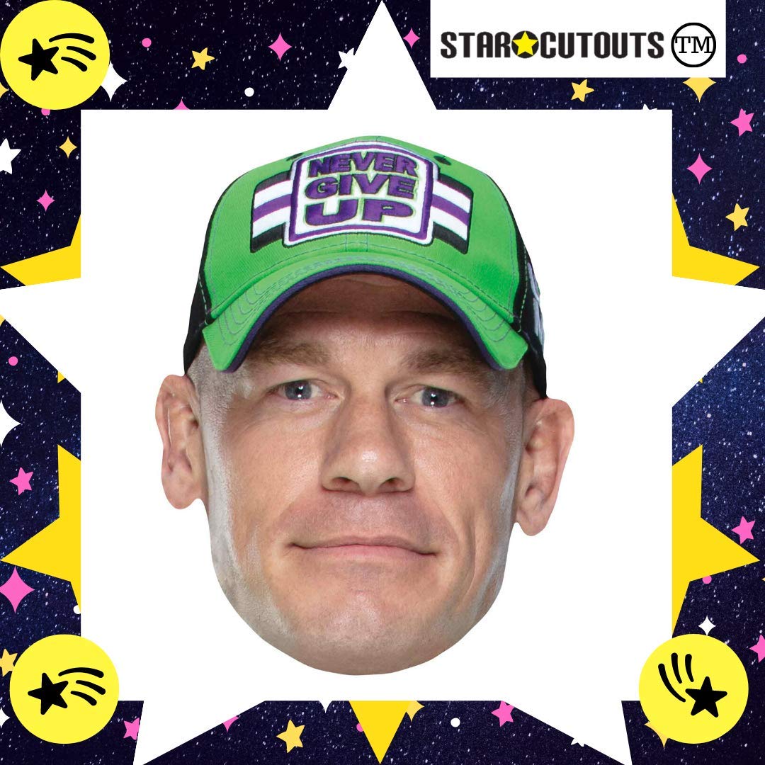 STAR CUTOUTS SM294 John Cena WWE Mask | Cardboard Face Mask | Fits Ages 4-99