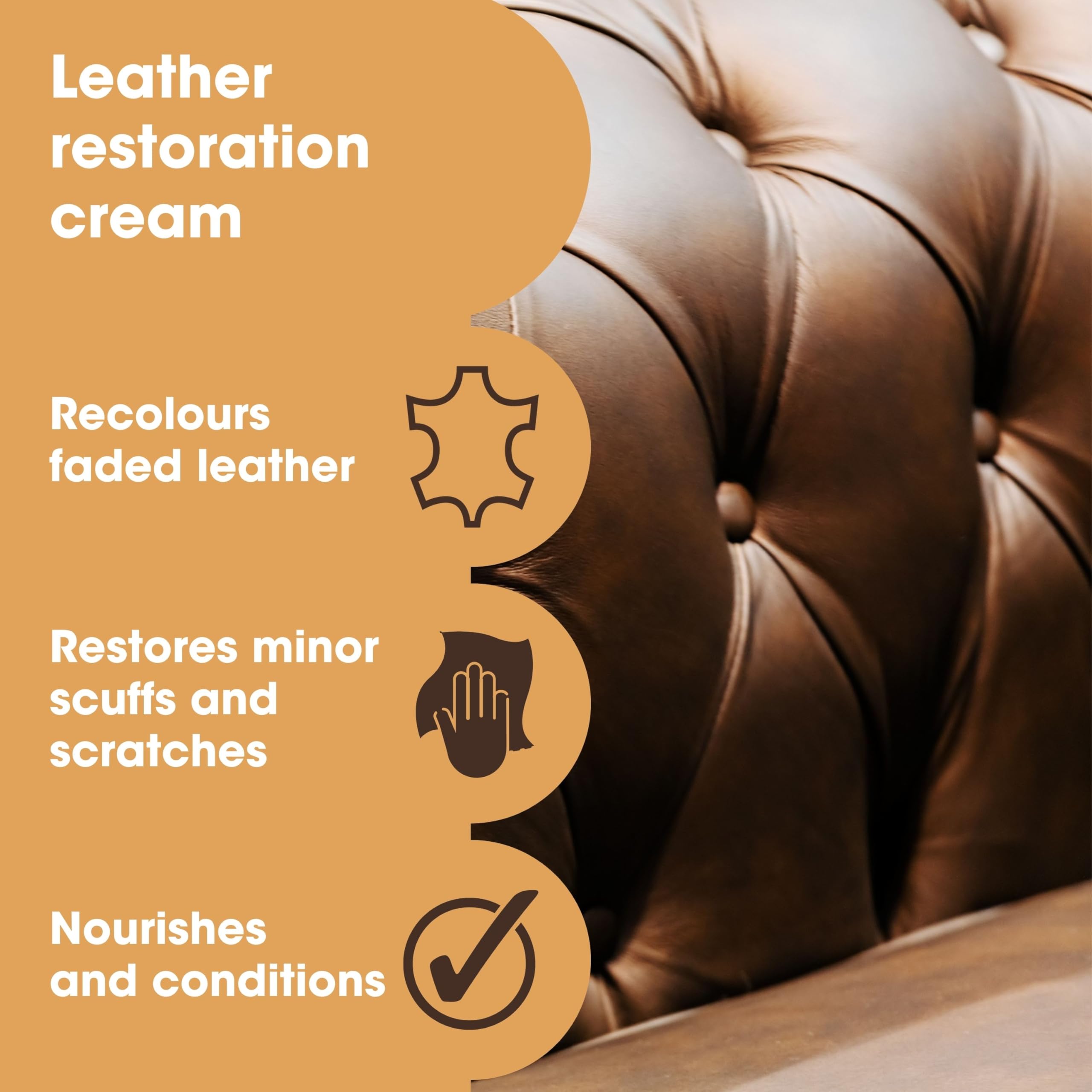 Furniture Clinic Leather Recolouring Balm - White Shade for Faded & Scratched Sofas, Car Seats, Shoes, and Clothing 6