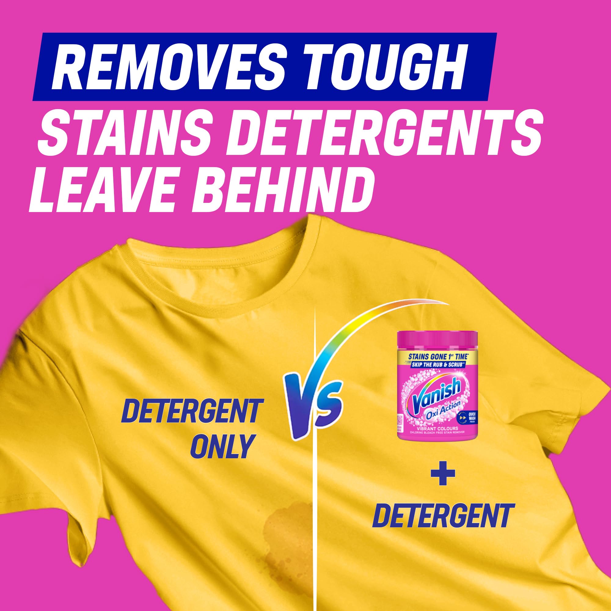 Vanish Gold Oxi Action Stain Remover Powder for Colours - 1.41 kg 4