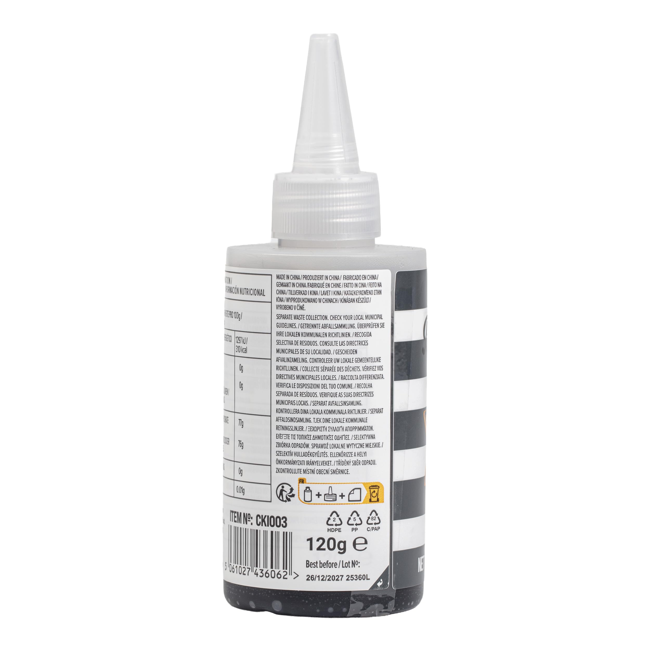 PME Black Biscuit Icing - Ready-to-Use for Cookie Decorating | 120g