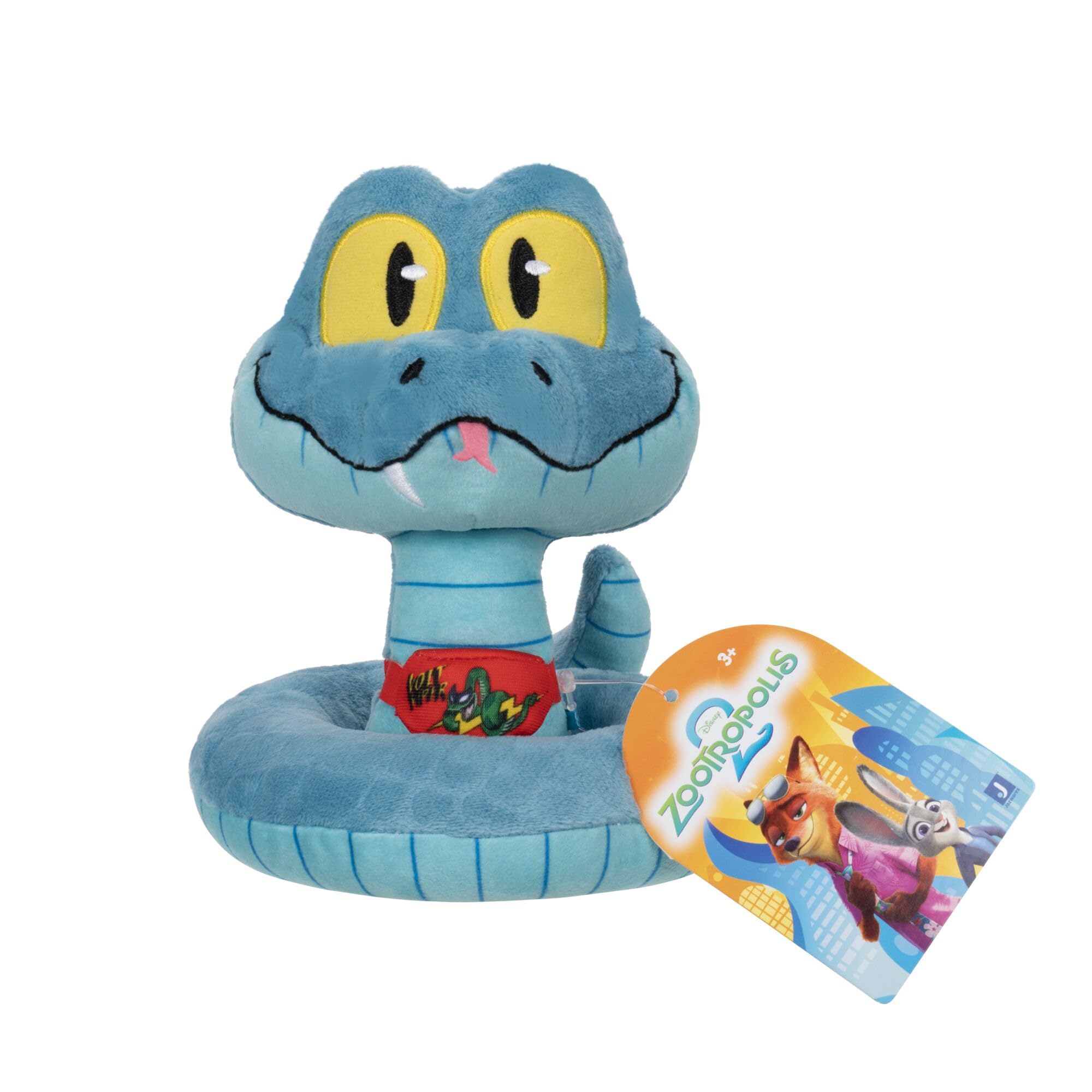 Disney's Zootropolis 2 8" Plush Gary De'Snake - Stuffed Animal Toy for Kids & Collectors