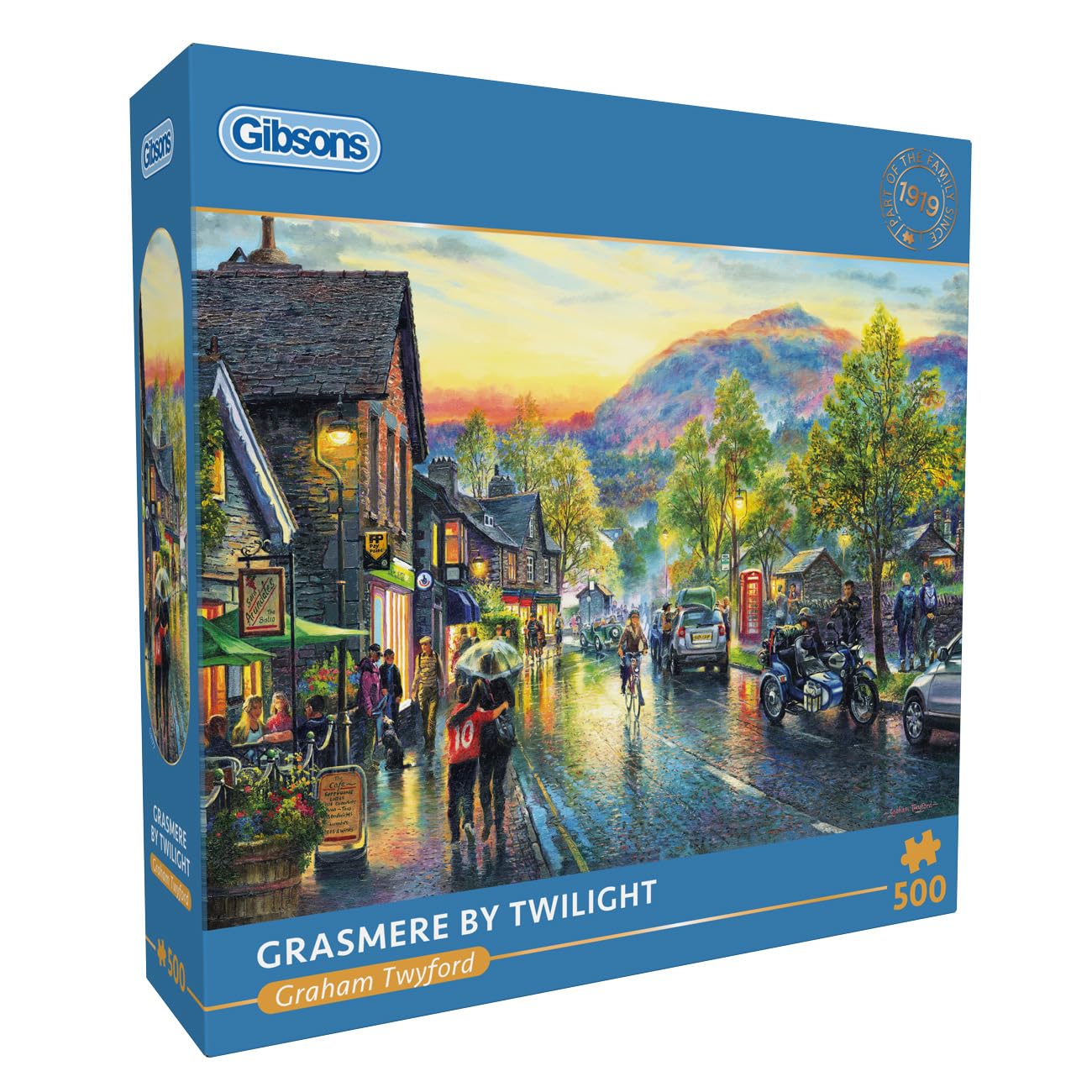 Gibsons Grasmere by Twilight 500 Piece Jigsaw Puzzle - Lake District Scenery | 48 x 34 cm Completed Size 1