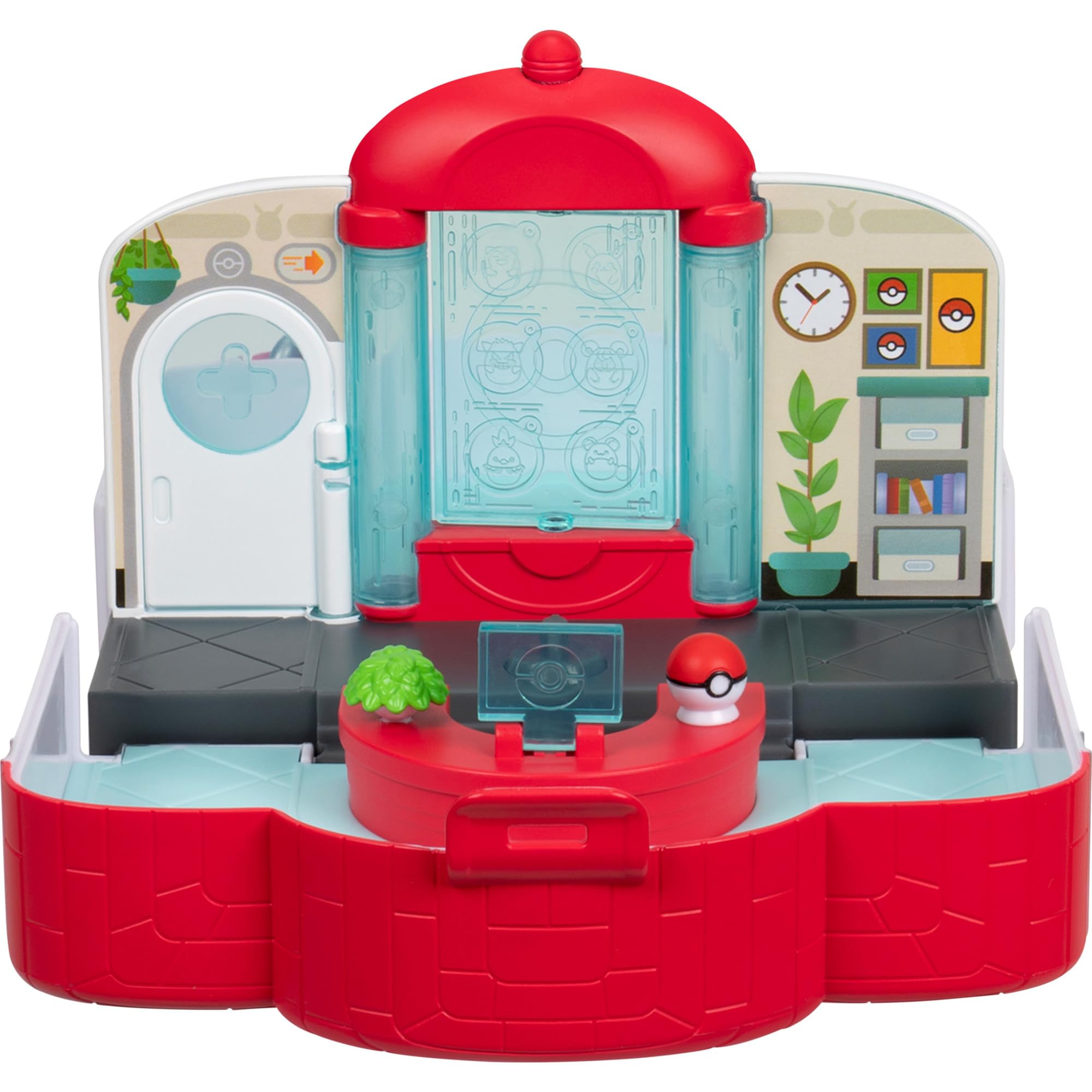 Squish-a-longs Pokémon Centre Playset by Jazwares | Includes 4 Mini-Squish | Portable Truck 6