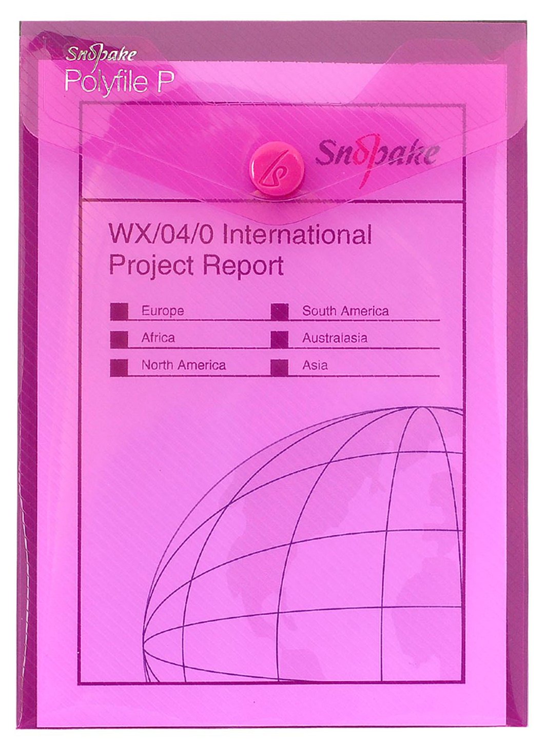 Snopake A6 Polyfile P Popper Wallet with Press Stud Closure - Pack of 5, Electra Assorted Colours 4