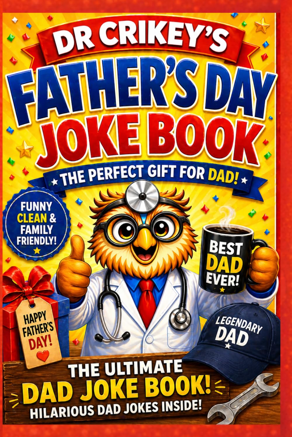 Dr Crikey Father’s Day Dad Joke Book - So Bad… They’re Brilliant | Paperback