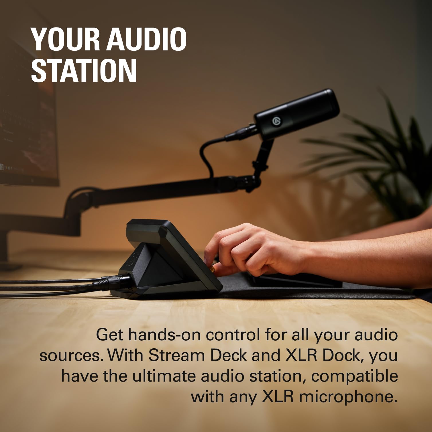 Elgato Stream Deck + XLR - Audio Mixer & Controller with Rear XLR-to-USB Mic Input 5