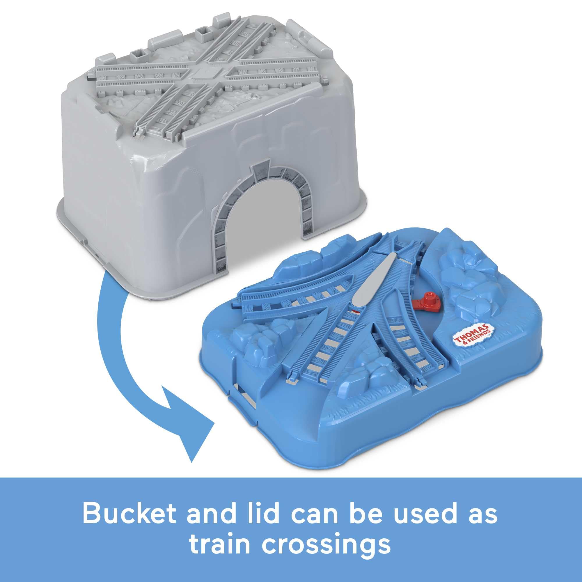 THOMAS & FRIENDS Connect & Build Bucket Track Expansion Set - 48 Pieces | Ages 3+ | HNP81 3