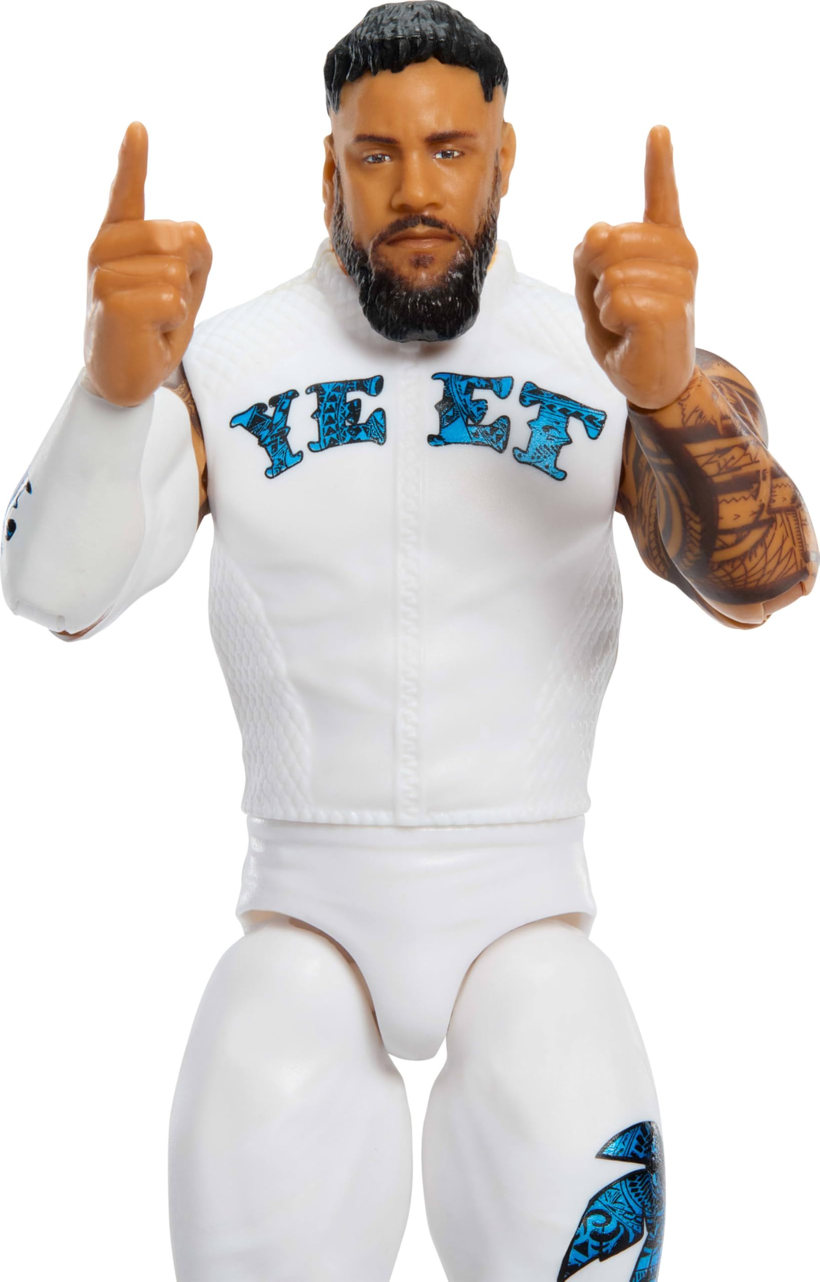 WWE Jey Uso Action Figure - Main Event Series #161 | 6-inch Scale | TrueFX Face 3