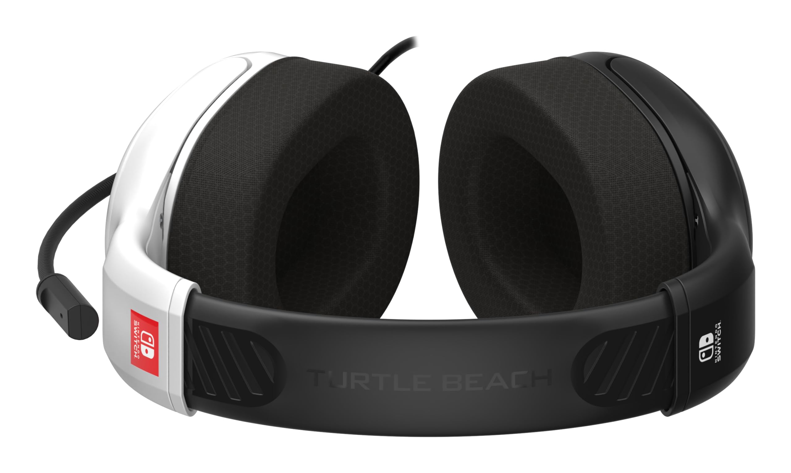 Turtle Beach Airlite Fit Black and White Wired Gaming Headset with Flip-to- 8