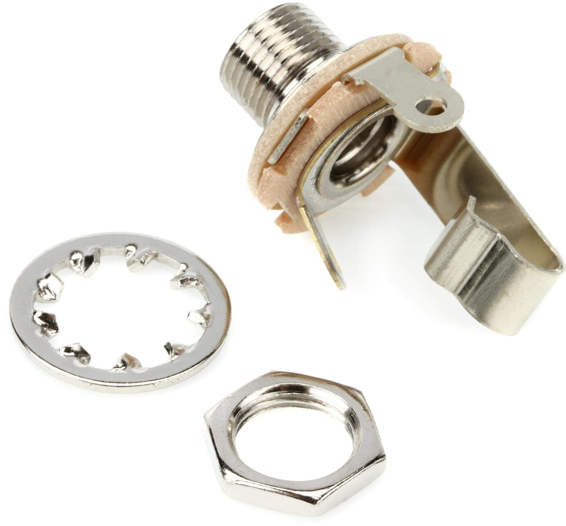 Fender 1/4' 2-Conductor Guitar Output Jack with Mounting Hardware | Model 0021956049