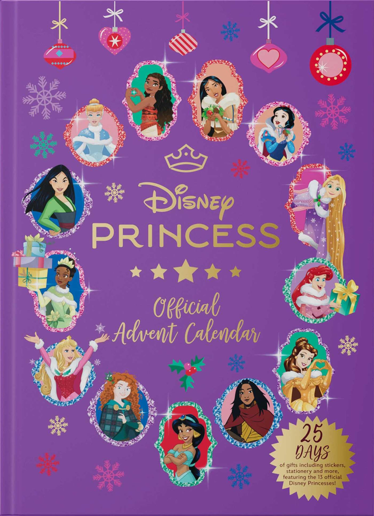 Disney Princess: The Official Advent Calendar - 25 Days of Stationery, Key Chains, and More 1