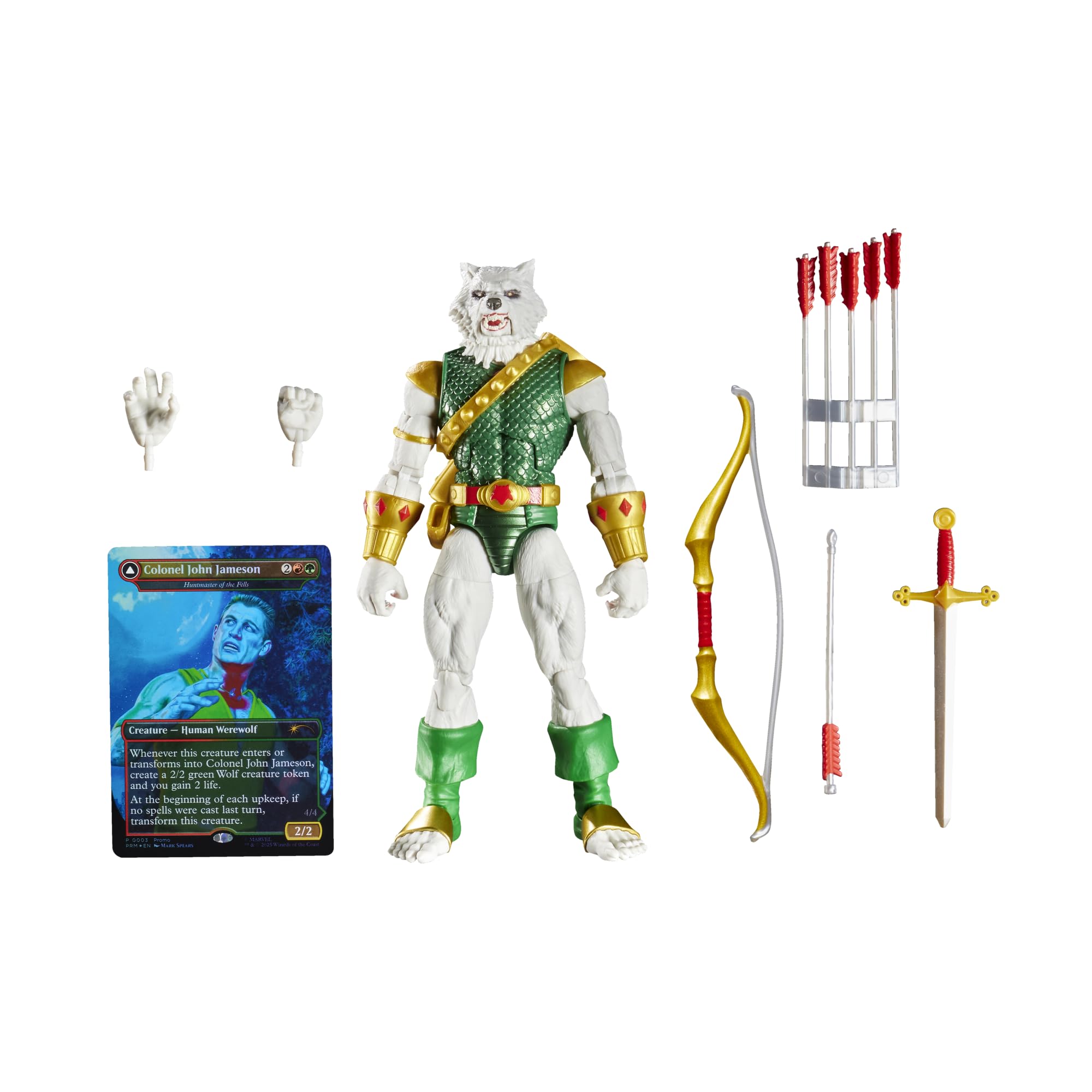 Marvel Legends Series Magic: The Gathering Man-Wolf & Spider-Man 6-Inch Action Figure Set