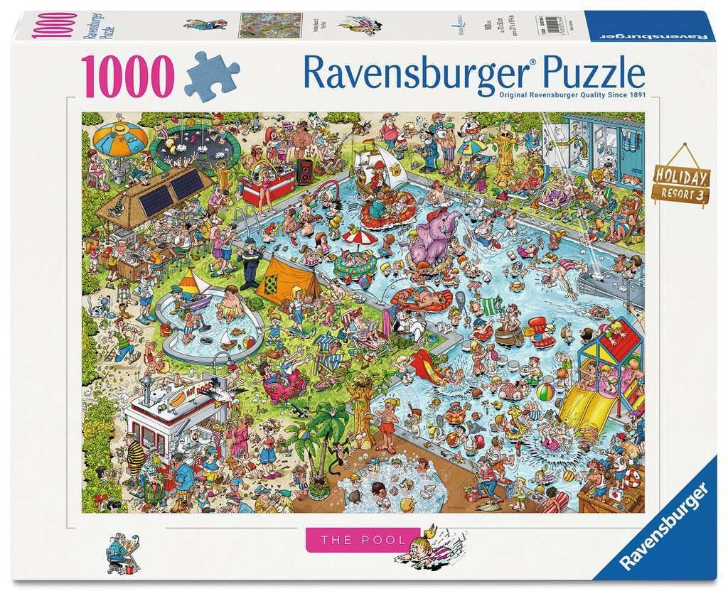 Ravensburger Holiday Resort No. 3 The Pool Jigsaw Puzzle - 1000 Pieces | Adult & Child (12+) 1