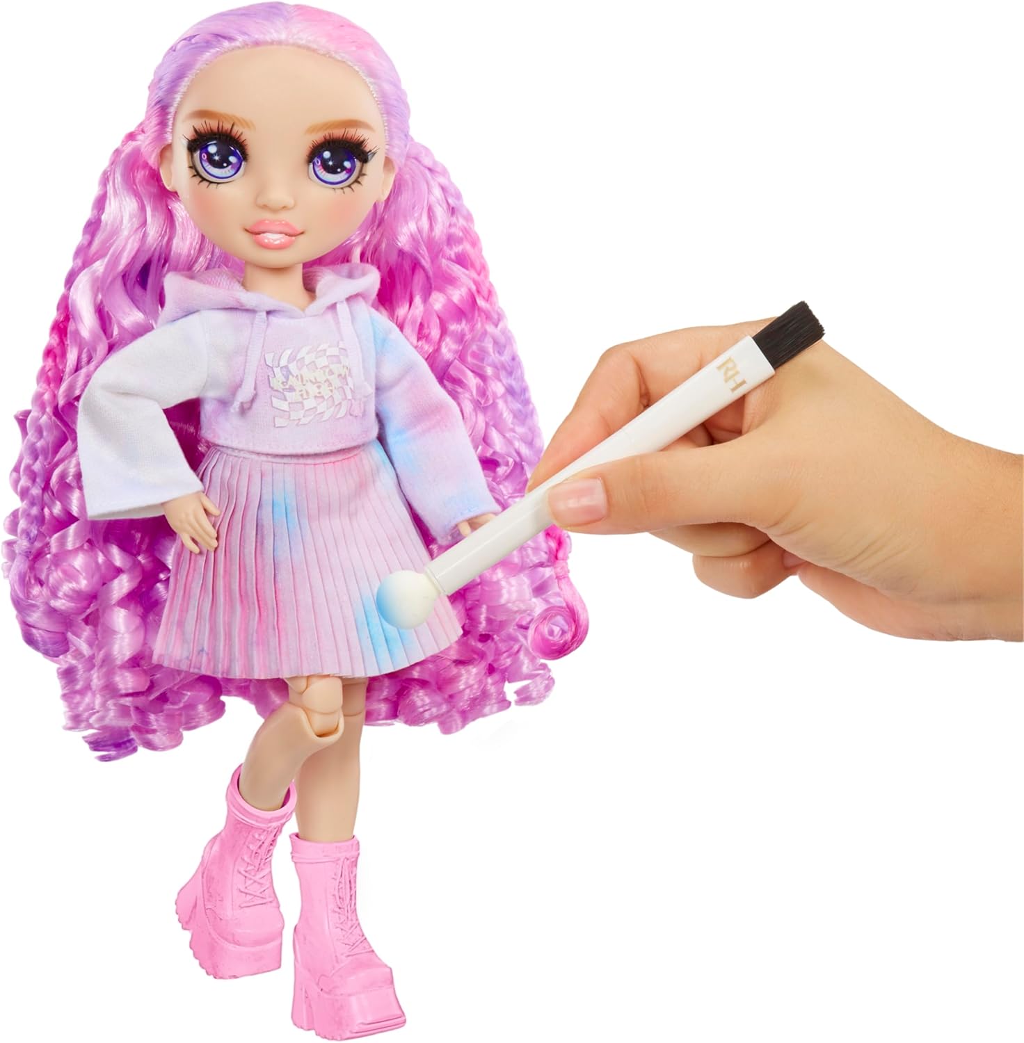 Rainbow High Watercolour & Create DIY Fashion Doll - Arts & Crafts Playset for Ages 4-8 3