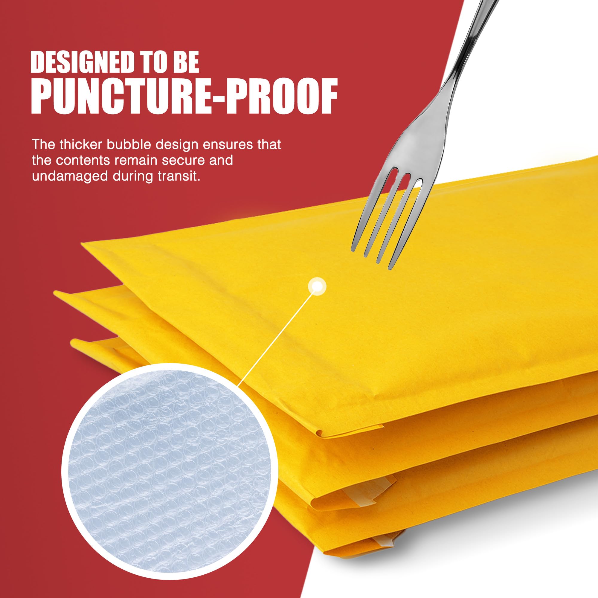Merrimen Padded Envelope Mailers - A6 Size, Gold, 10 Count | Lightweight Protection 6