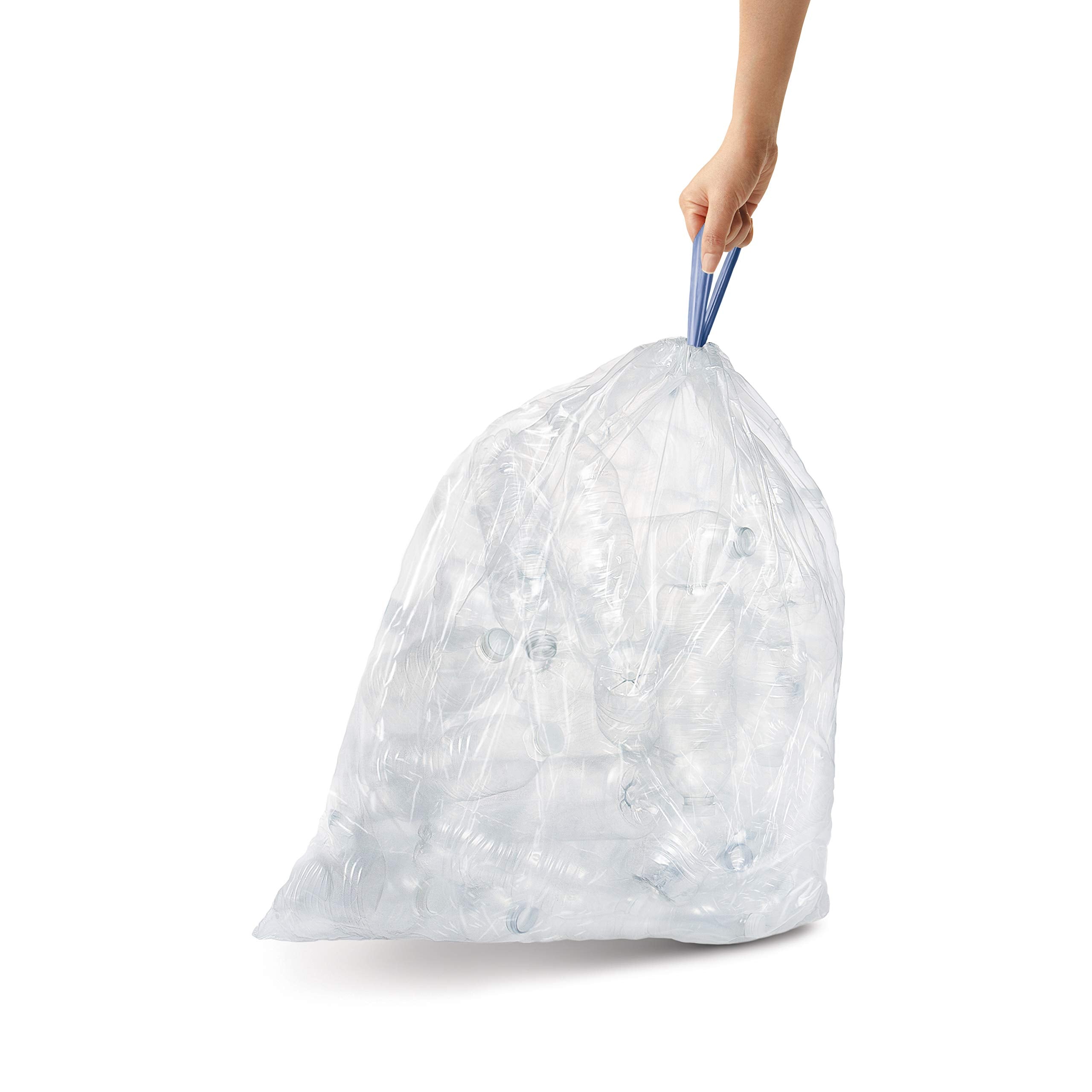 simplehuman CW0250 Code A Custom Fit Bin Liner - 4.5L Capacity, Unscented, White Plastic | 90 Count (3 x 30 Pack) 4