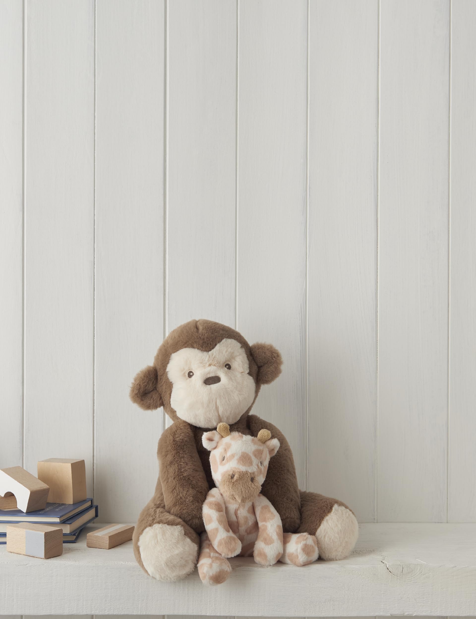 Mamas &amp; Papas Willkommen auf der Welt, kleines Beanie-Spielzeug – Monty Monkey Plüsch für Neugeborene 4