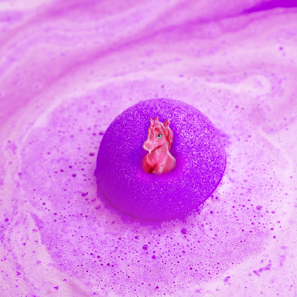 ZIMPLI Unicorn Surprise Bath Bombs - 3 Pack, Fruity Scent, Includes Collectible Toy 5